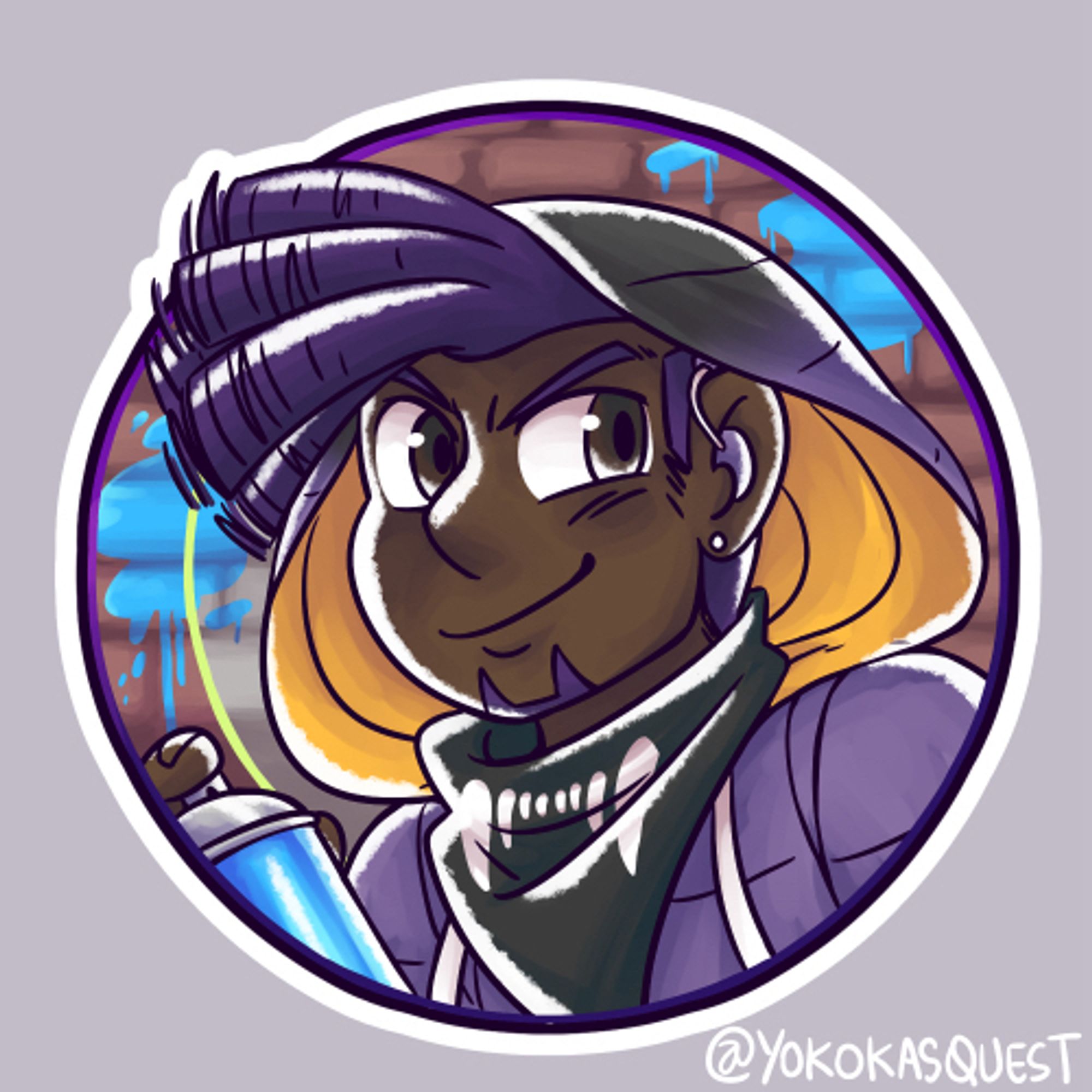 Nathan from Yokoka’s Quest sticker design