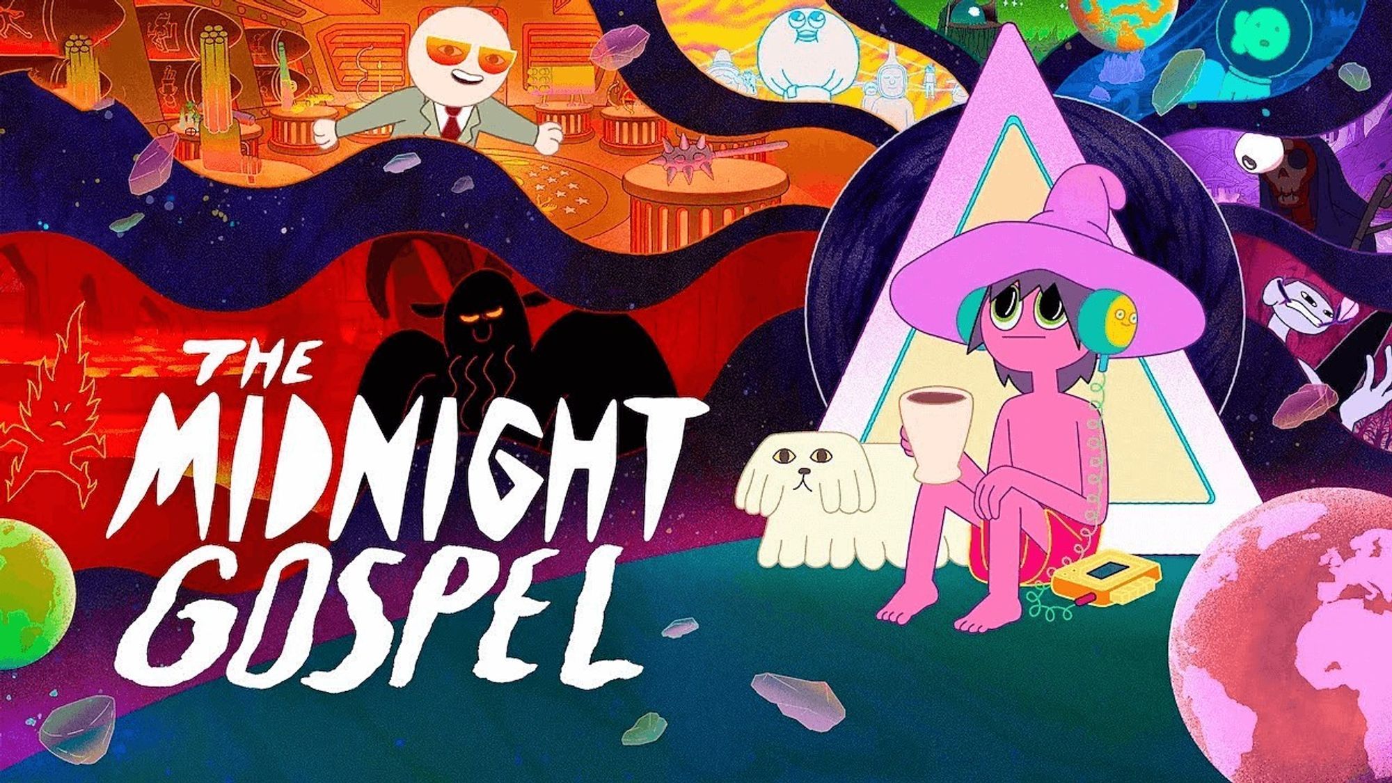 Promotional key art for The Midnight Gospel.