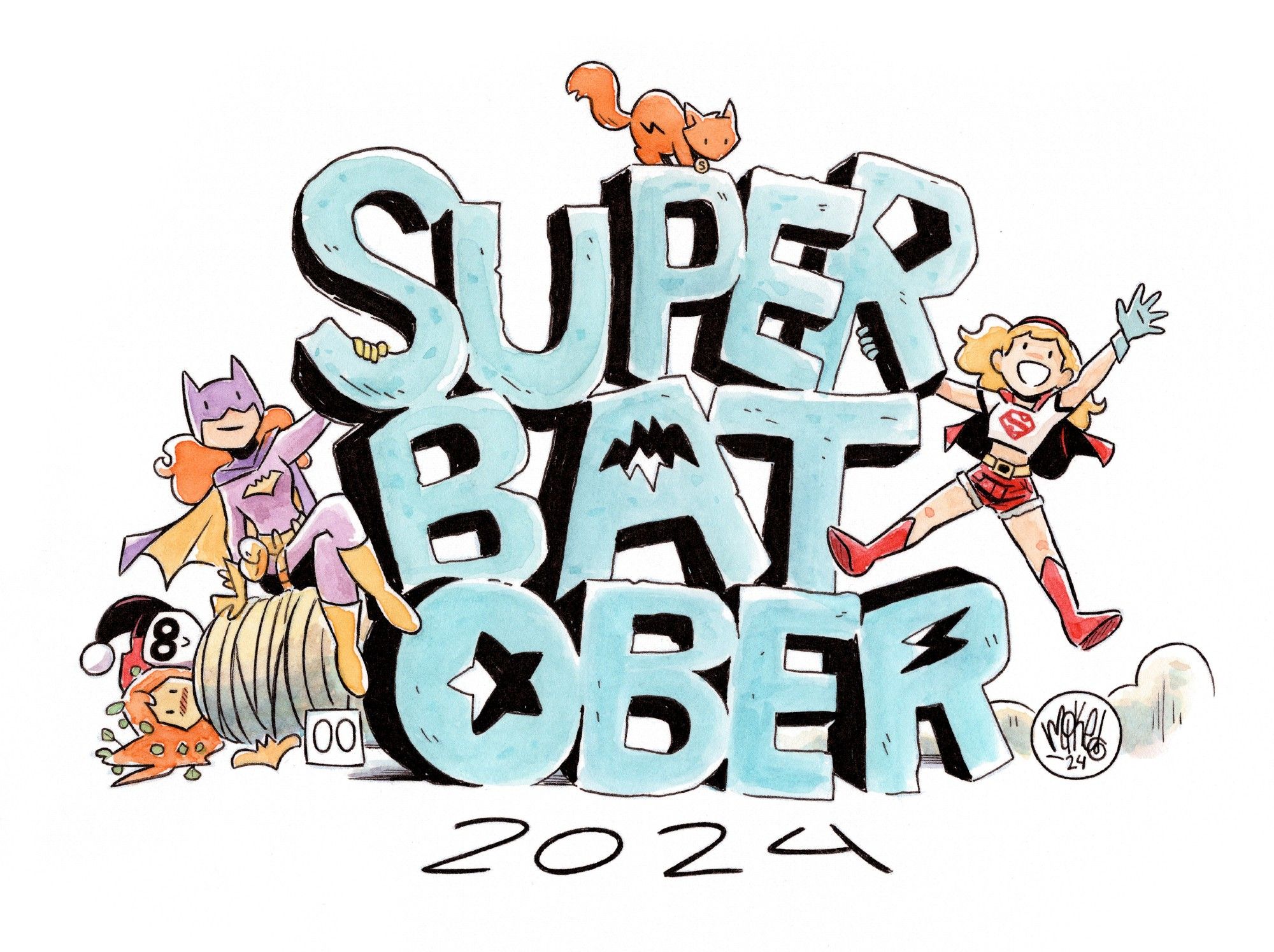 Hi Babs! Hi Kara! Can't wait to see what you get yourselves into (or turned into) this month. SuperBatober starts tomorrow!