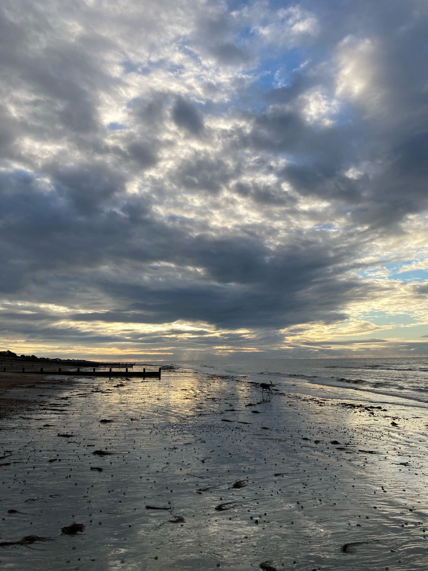 A beach, the sea and an amazing skyline