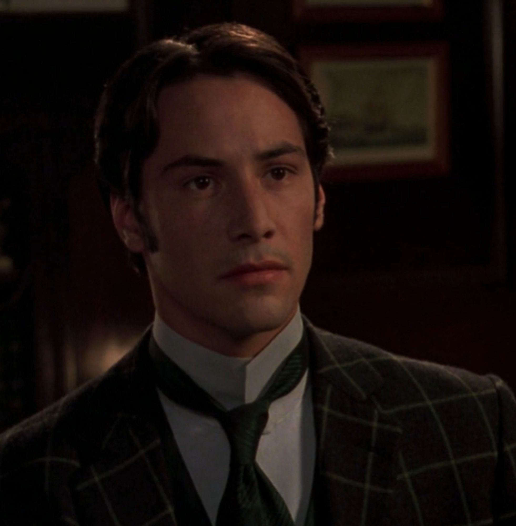 Screenshot do ator Keanu Reeves no filme Dracula de 1992