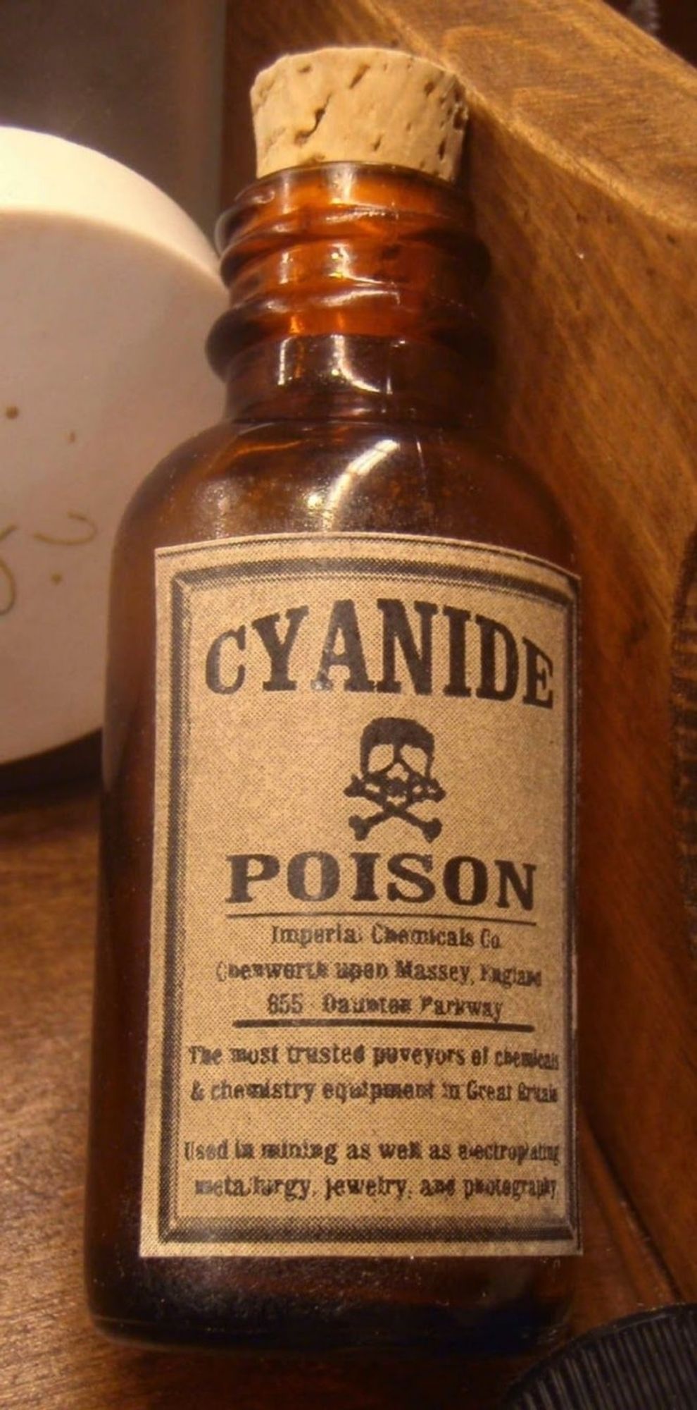 A bottle of Cyanide