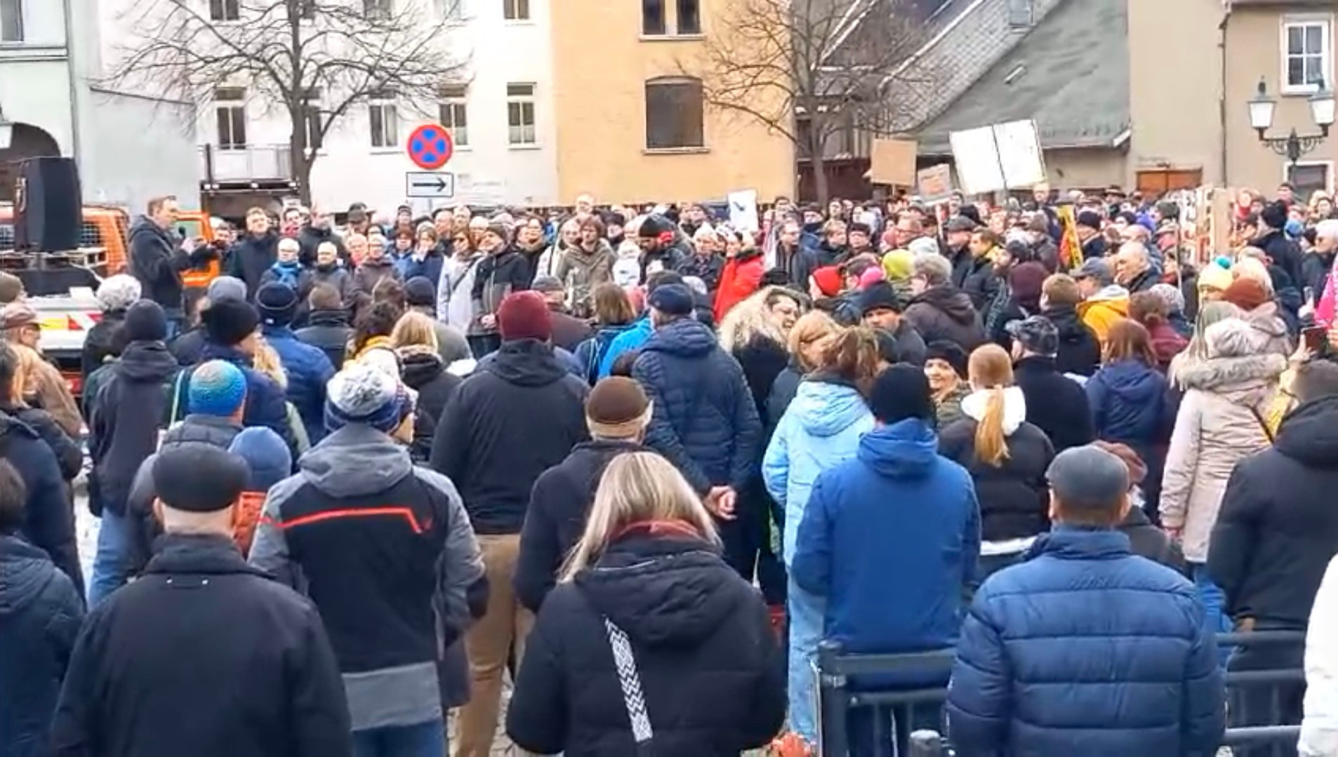 Foto von Demo gegen Rechts und für Demokratie in Greiz am 03.02.34