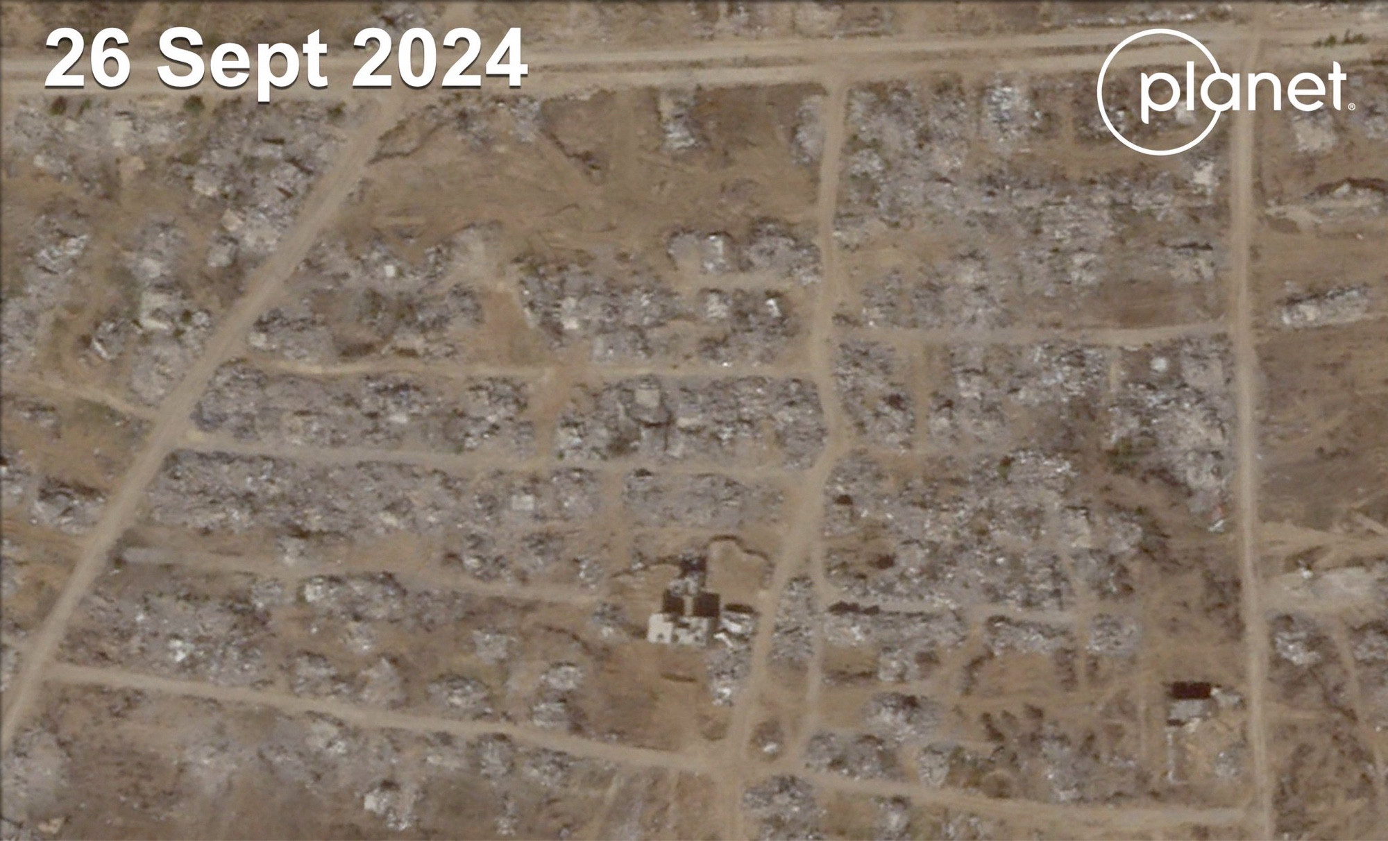 Picture of same spot from 26 September 2024. All rubble.