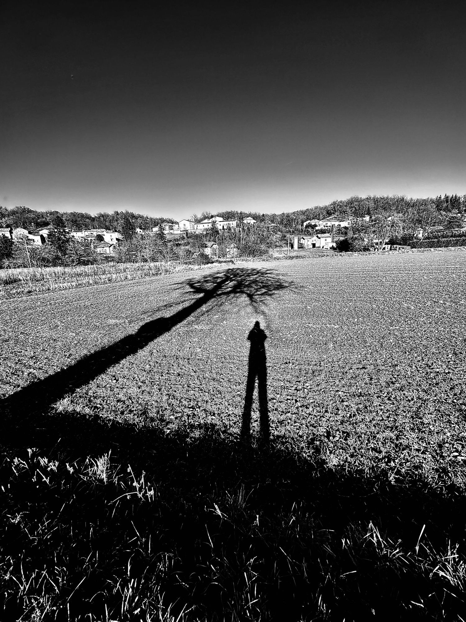 Ombres sur un paysage d'auvergne