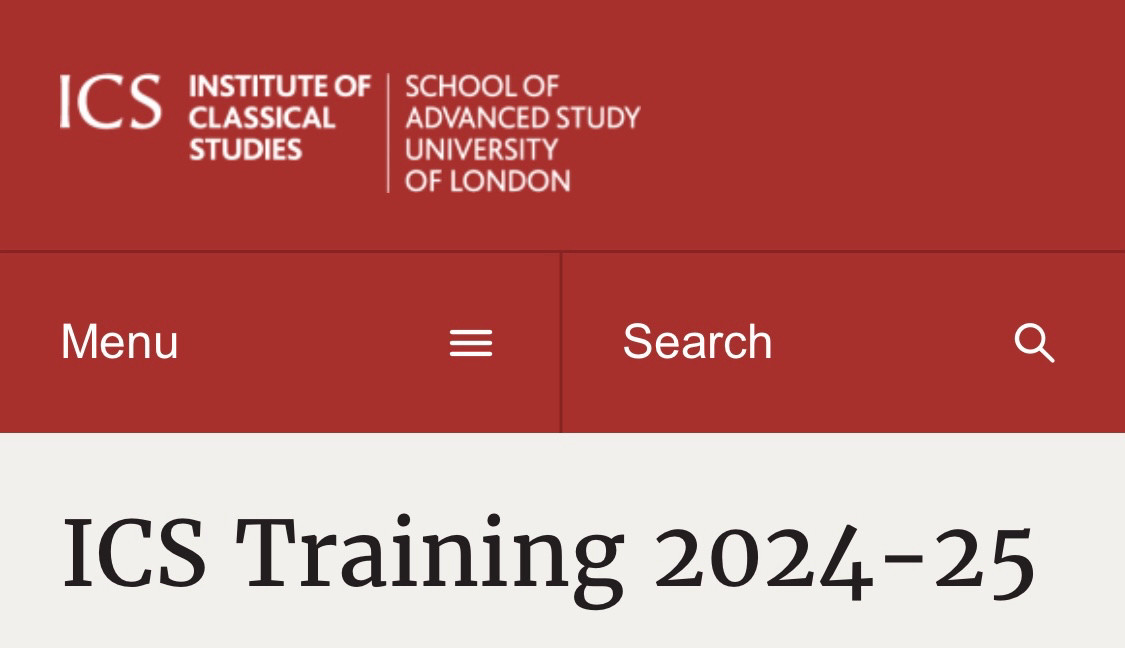 Screenshot of a webpage for a researcher training programme