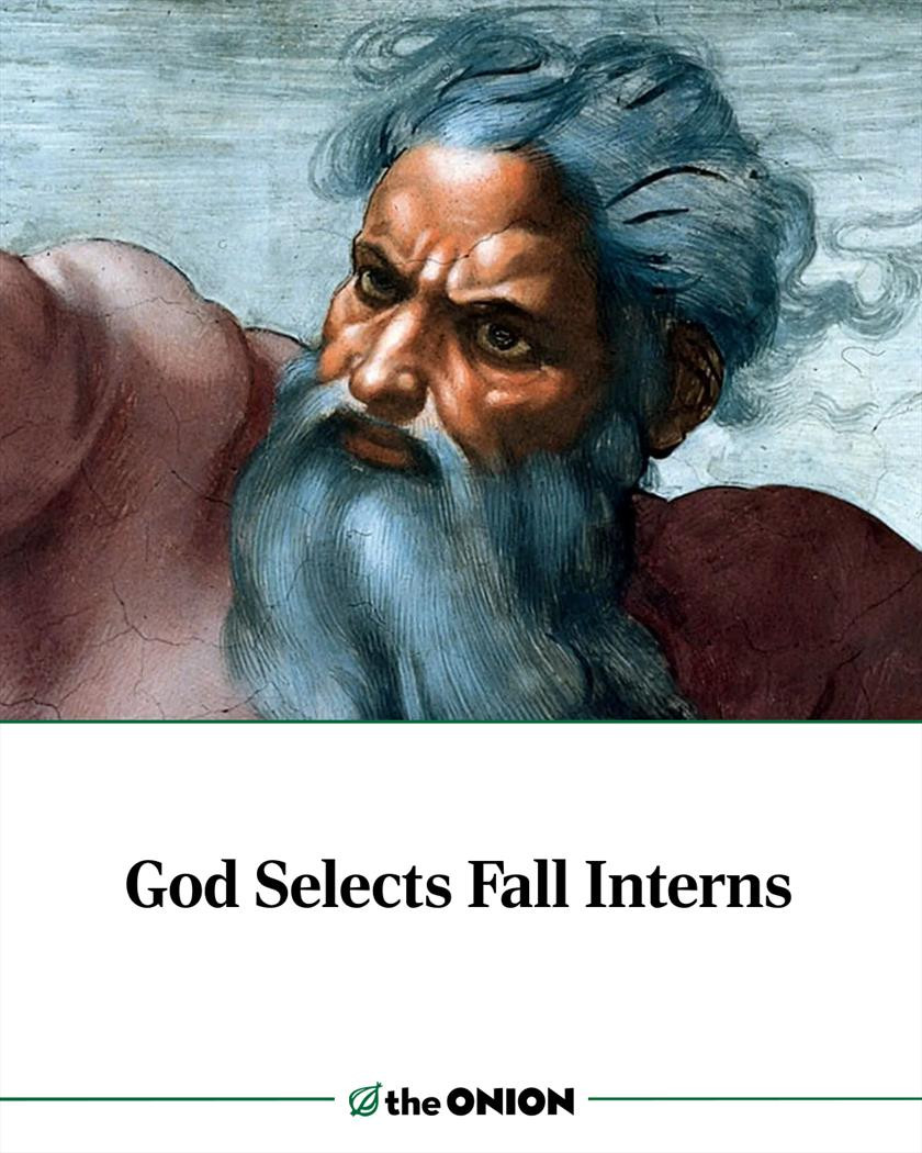 God Selects Fall Interns 