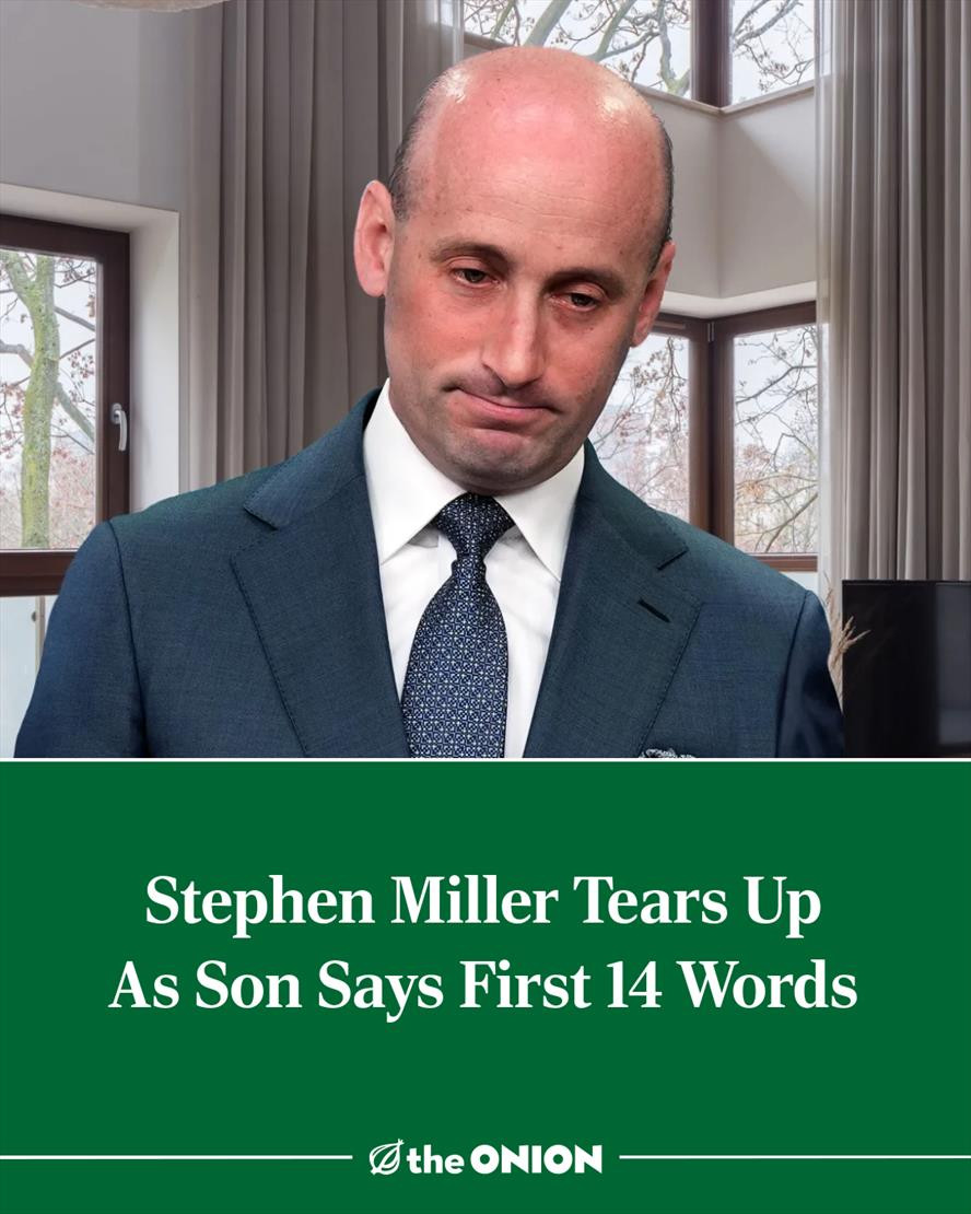 Stephen Miller Tears Up As Son Says First 14 Words 