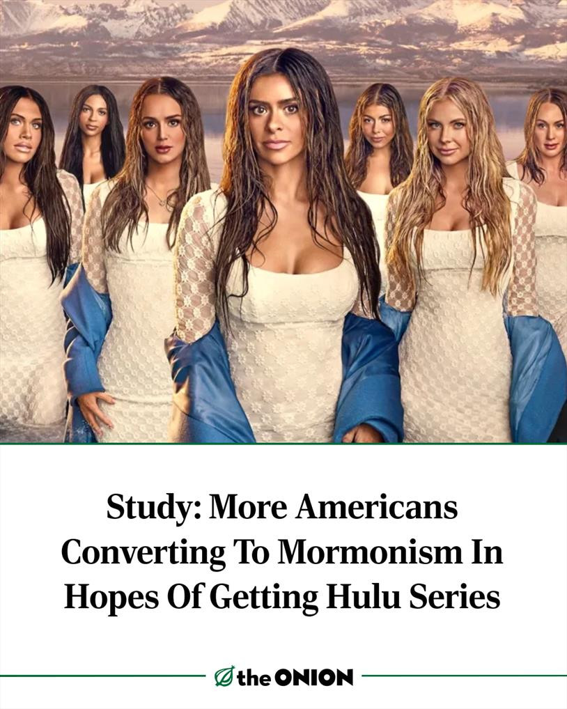 Study: More Americans Converting To Mormonism In Hopes Of Getting Hulu Series