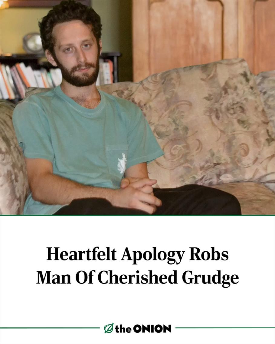 Heartfelt Apology Robs Man Of Cherished Grudge 