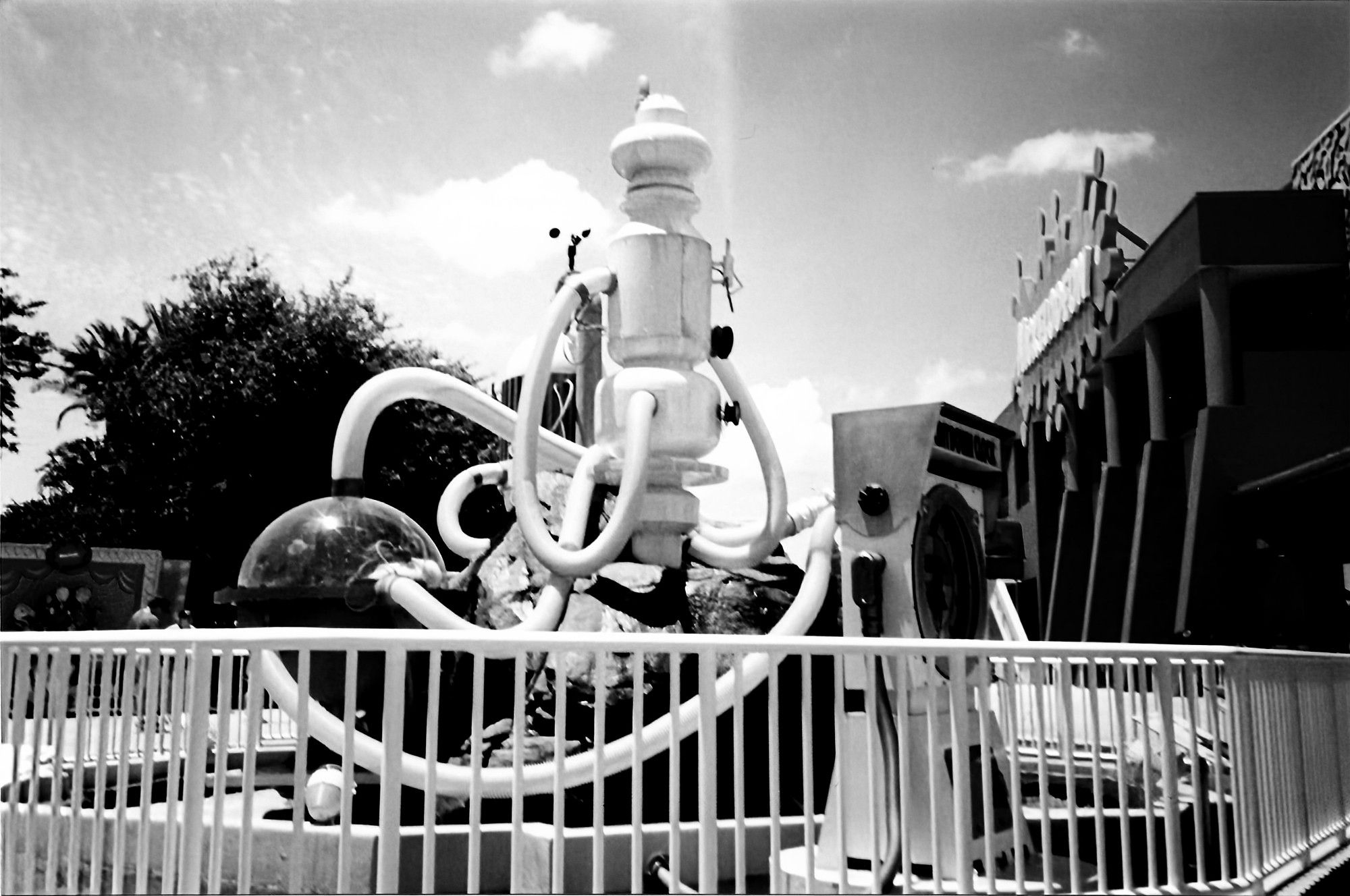 The slime fountain in front of Nickelodeon Studios at Universal Studios in Orlando, Florida. Taken in June of 1994.