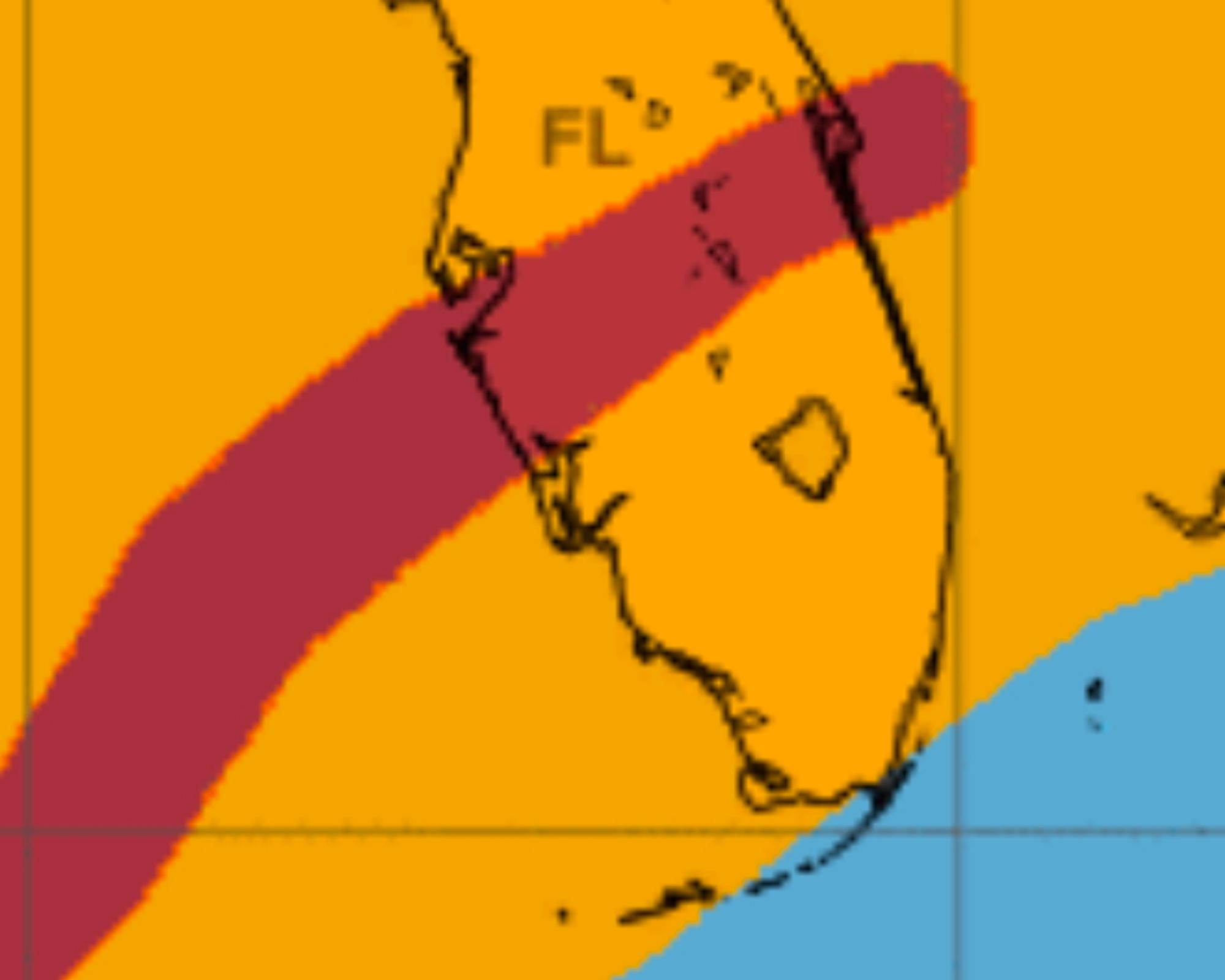 the wind history from the nhc for hurricane milton

he was a mean motherfucker but the hurricane force winds were almost entirely between both the major metros of the west coast of florida, on the tampa bay and the gasparilla sound (where ian made landfall) 

the VERY tip of pinellas was in major hurricane force winds but basically nothing else on the north side of the bay

it did continue across the whole peninsula and out into the atlantic at hurricane (but not major hurricane) strength though 

it's a bad one that could have been unimaginably worse