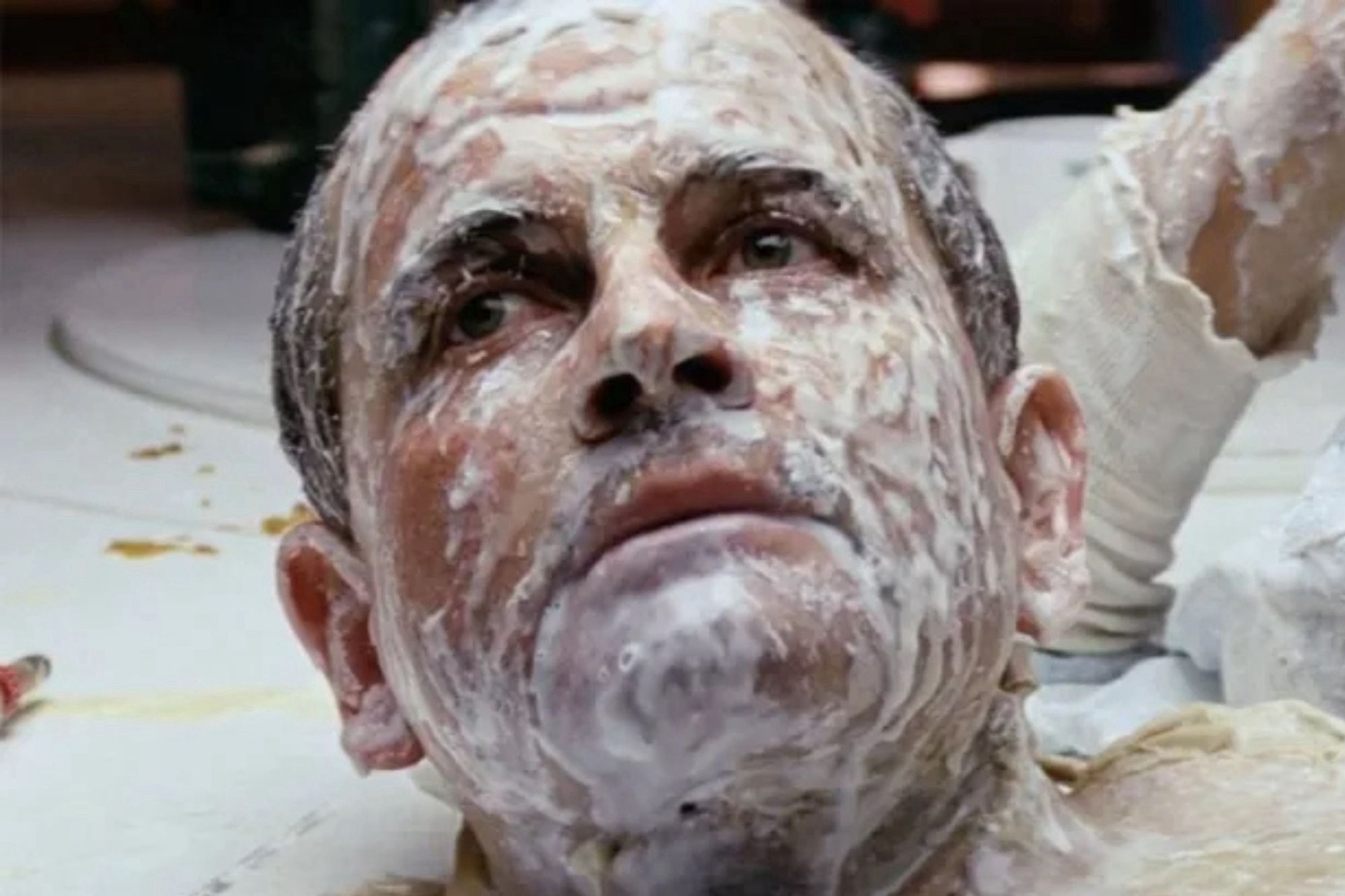 Ian Holm covered in android………….. “””””blood”””””