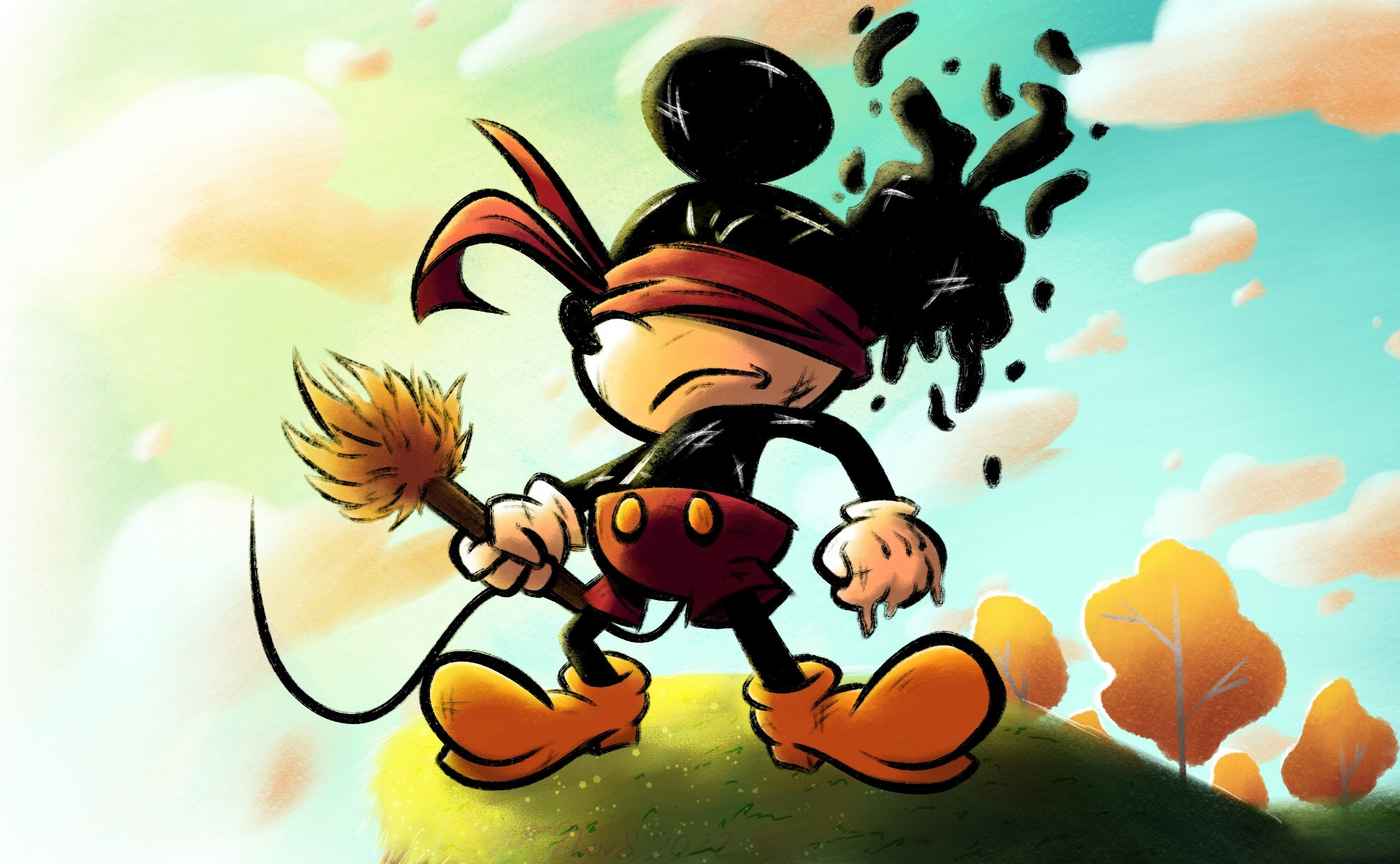 Mickey Mouse (NeverEnding) Artwork: Standing Strong

Over by the cliffside, Mickey Mouse stands proudly while looking forward. A colorful scenery is present behind him.