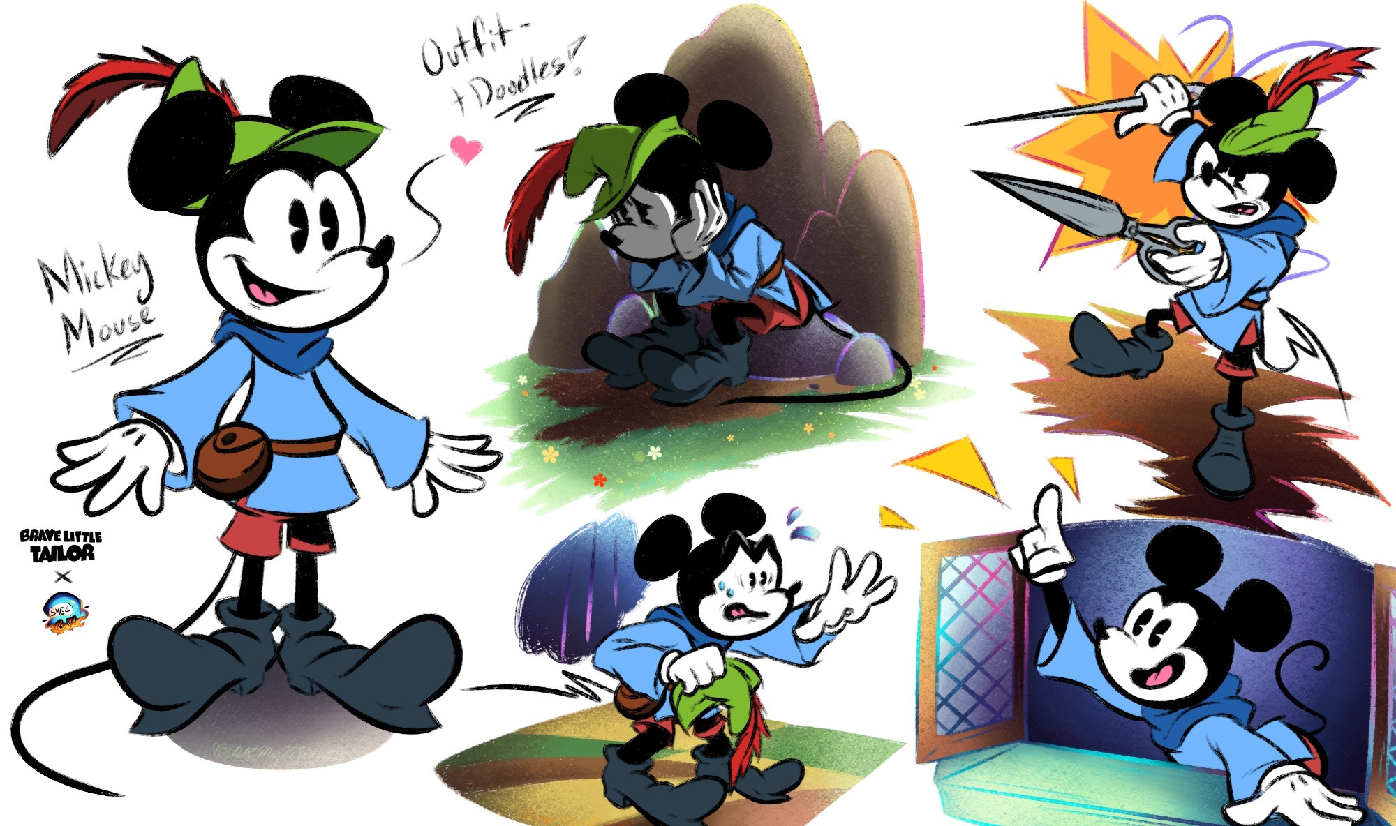 SMG4 CW, Mickey Mouse Artwork: The Brave Little Tailor

Various scene redraws from The Brave Little Tailor film in the style of The Wonderful World of Mickey Mouse.