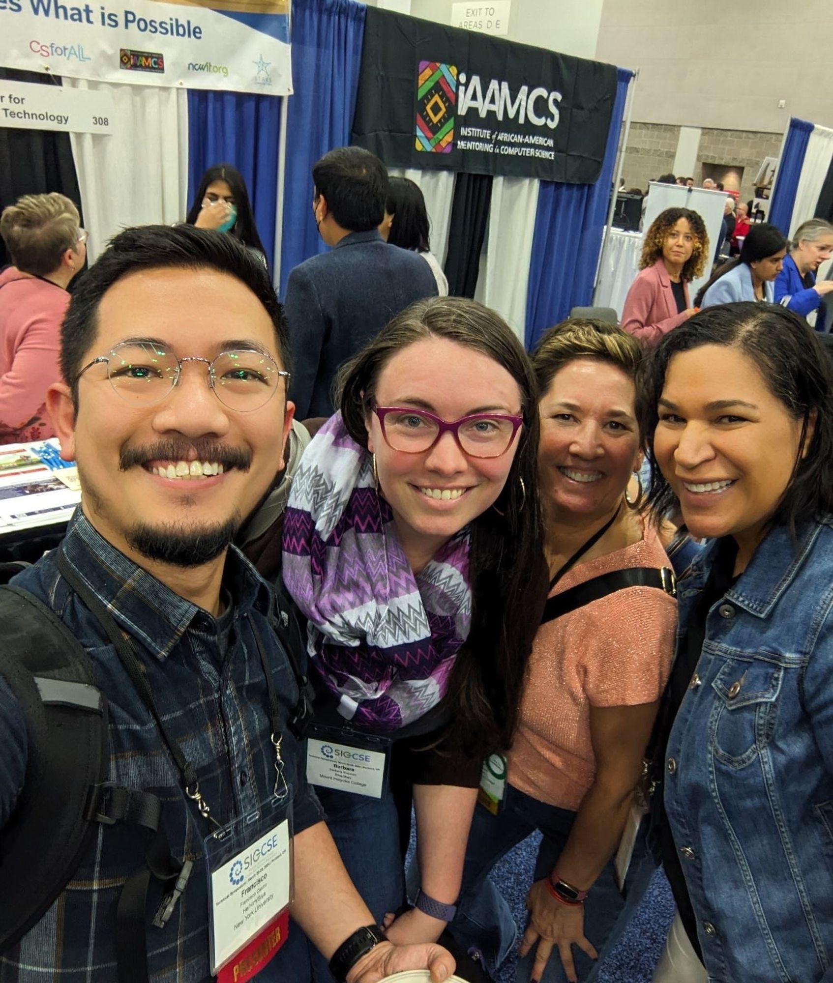 Francisco Castro, Barbara Rotundo, Lisa Ballesteros, and Minerva Matos-Garner