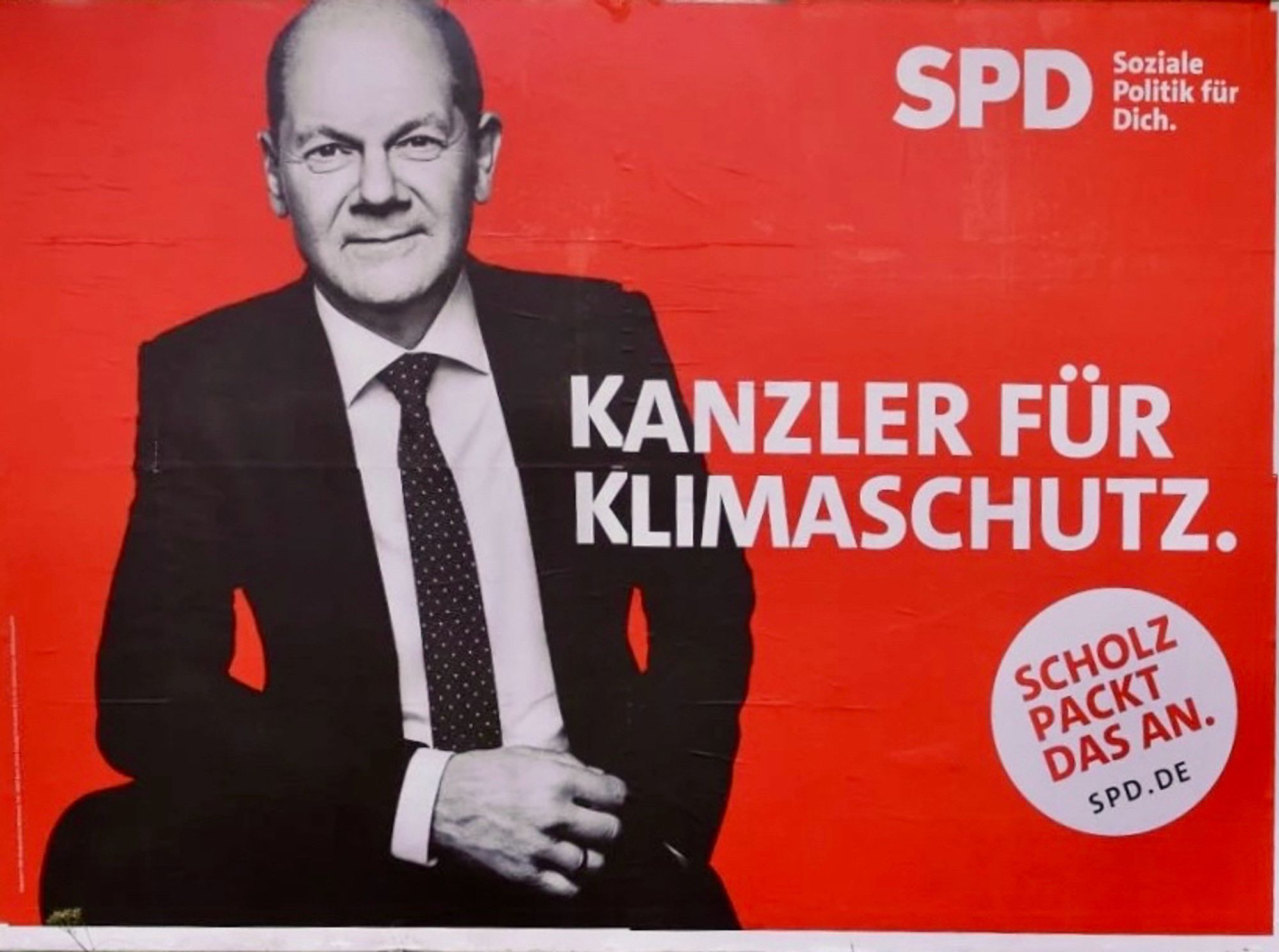 Kanzler für Klimaschutz – Wahlbetrug der SPD