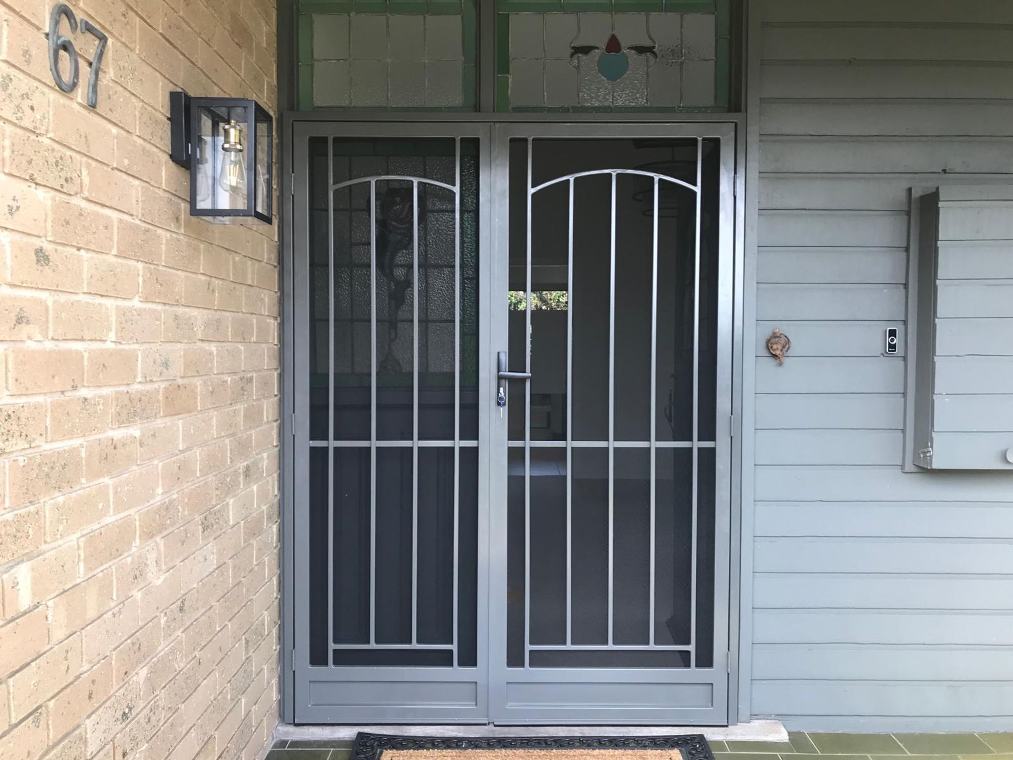 Steel door and side panel installed in BlackRock