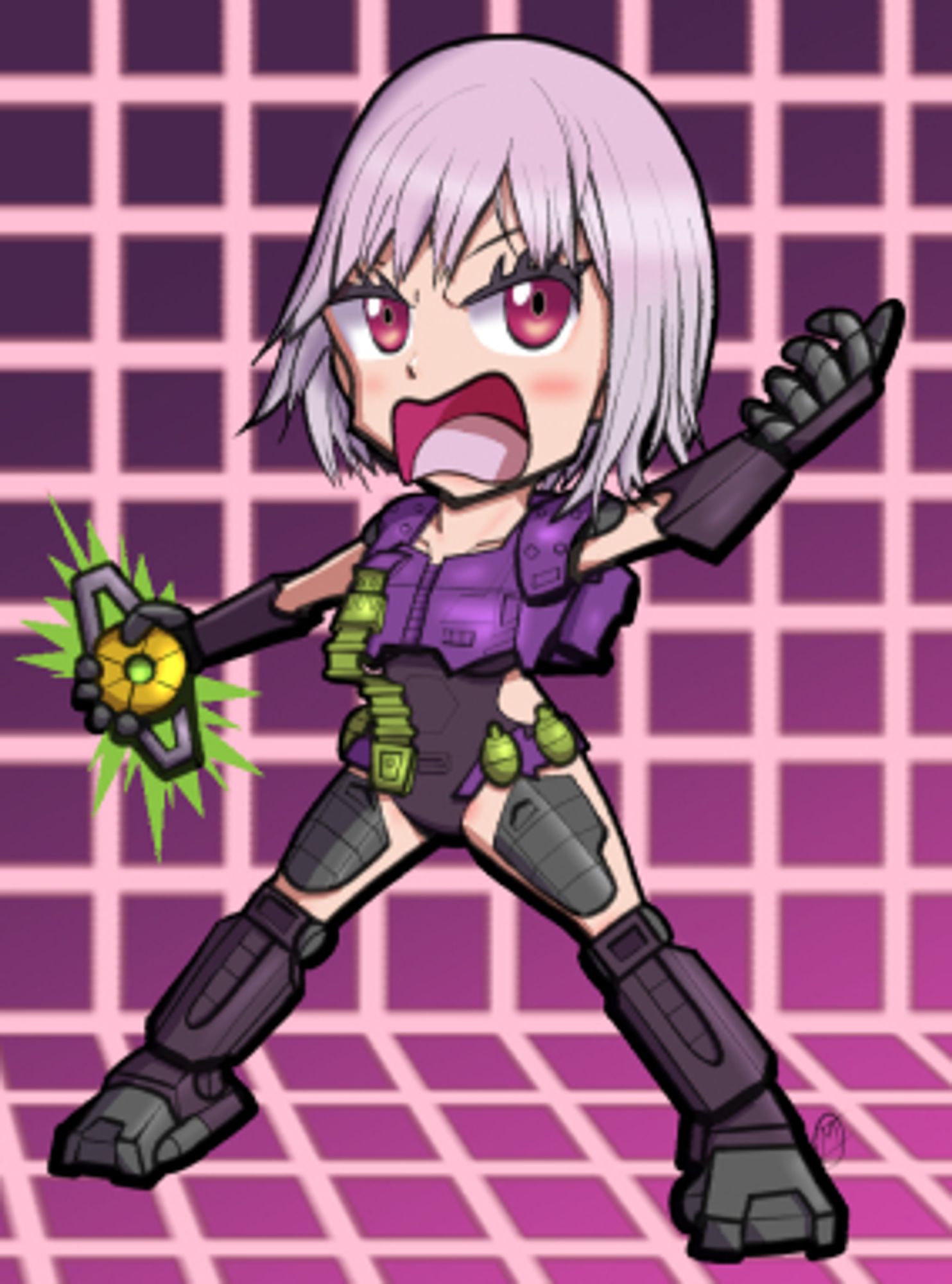 Pretender Shattered Glass Optimus Prime, in chibi form!

Based on the Pretender Optimus Prime design fused with Akane Shinjo from SSSS Gridman