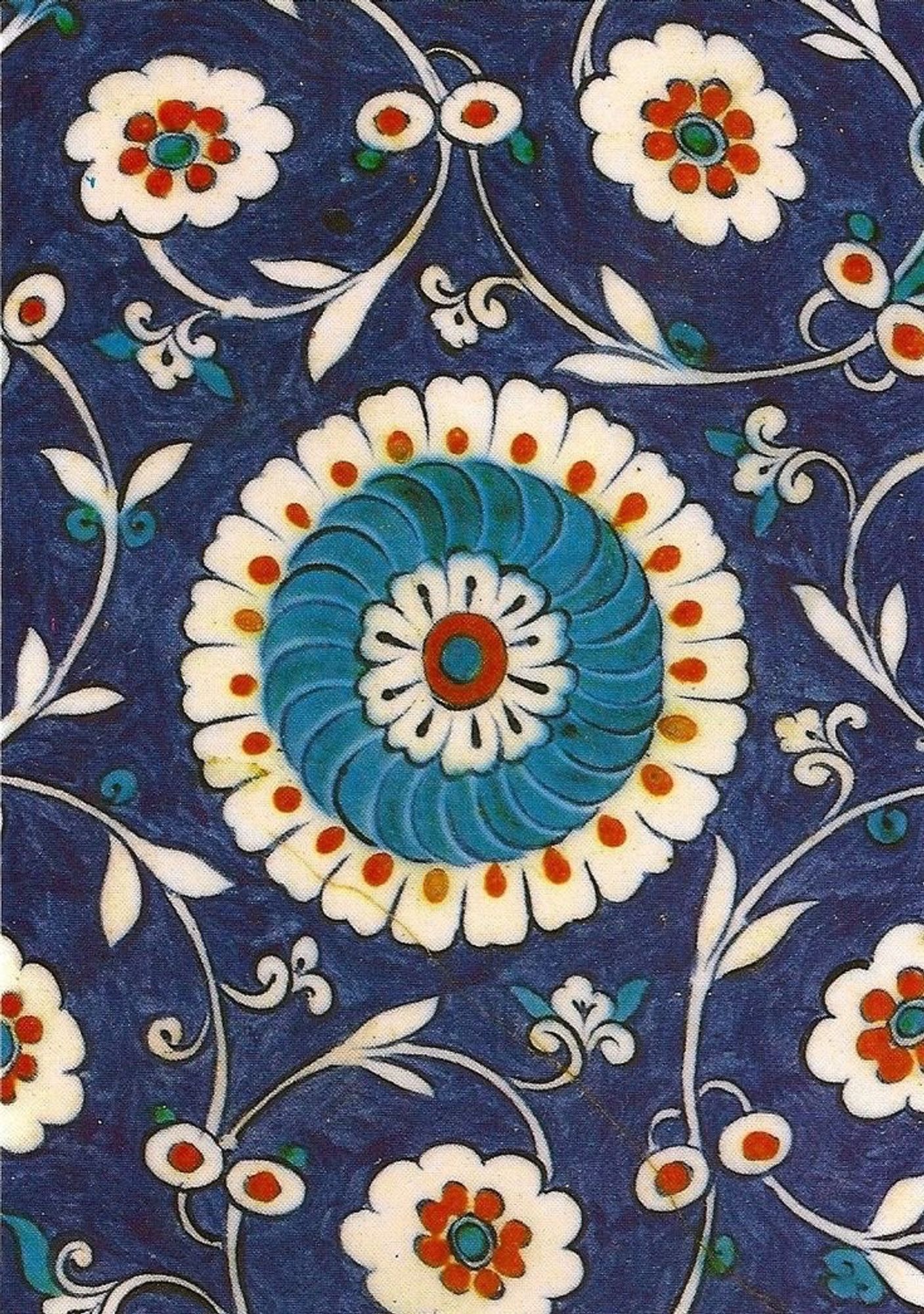 ceramic tile with a flower