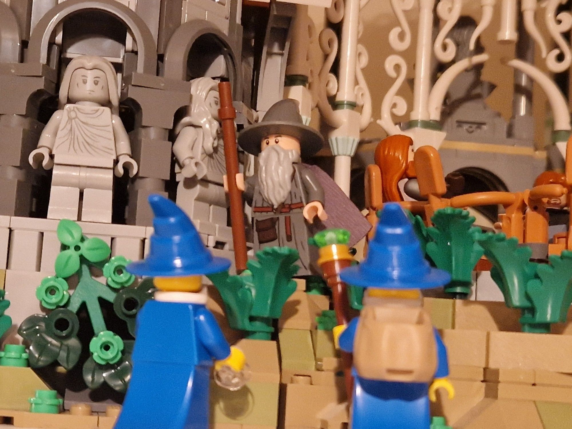 Gandalf admonishing two blue wizards