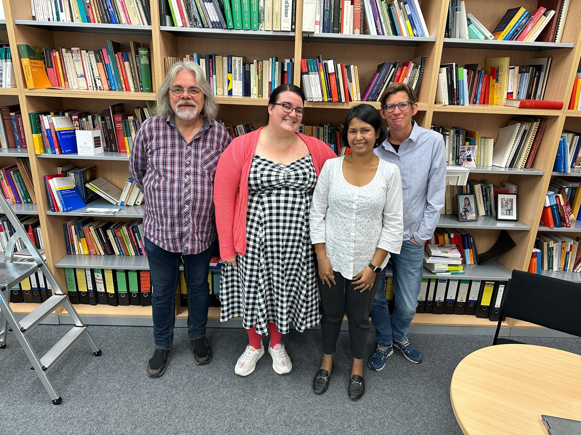 Danielle with her PhD committee members