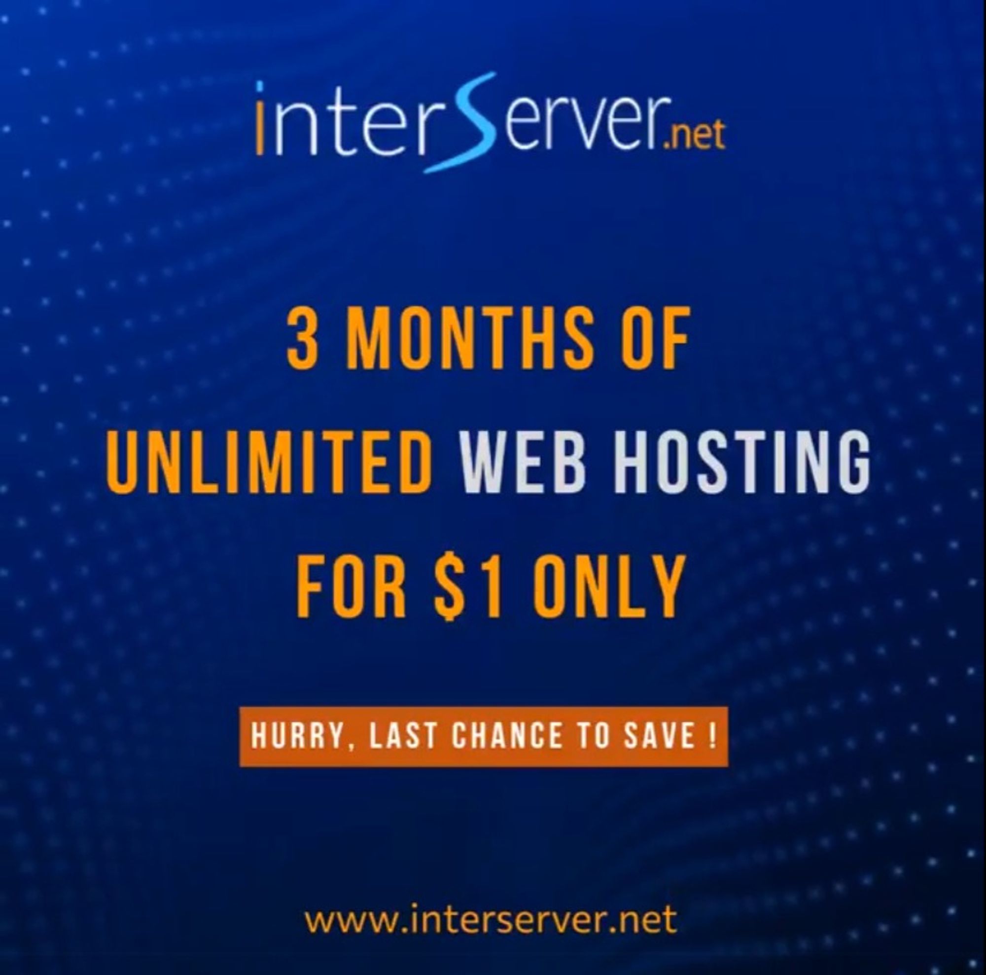 Interserver $1 for 3 months