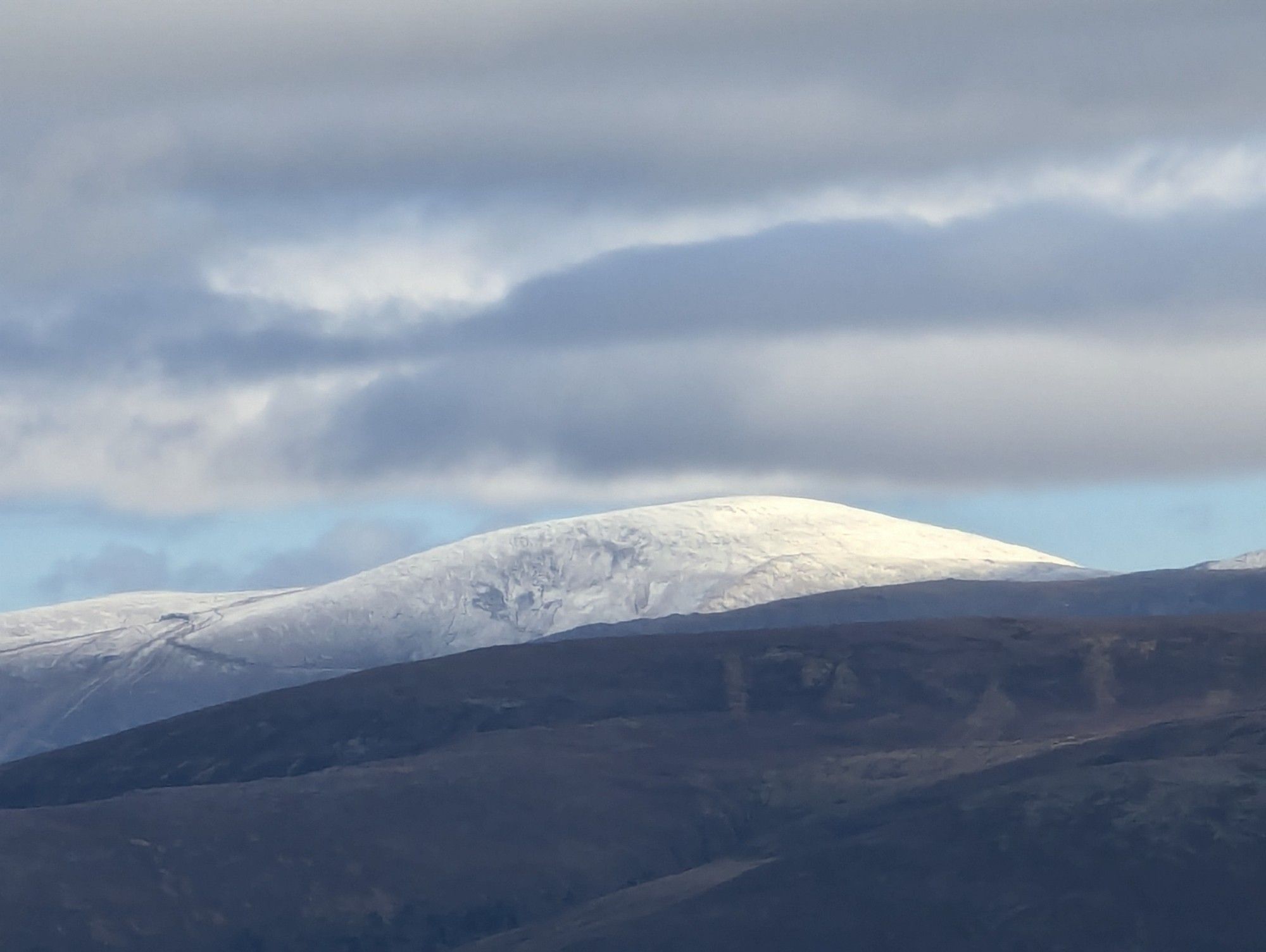 A dusting of snow on Scotland's sixth highest mountain.