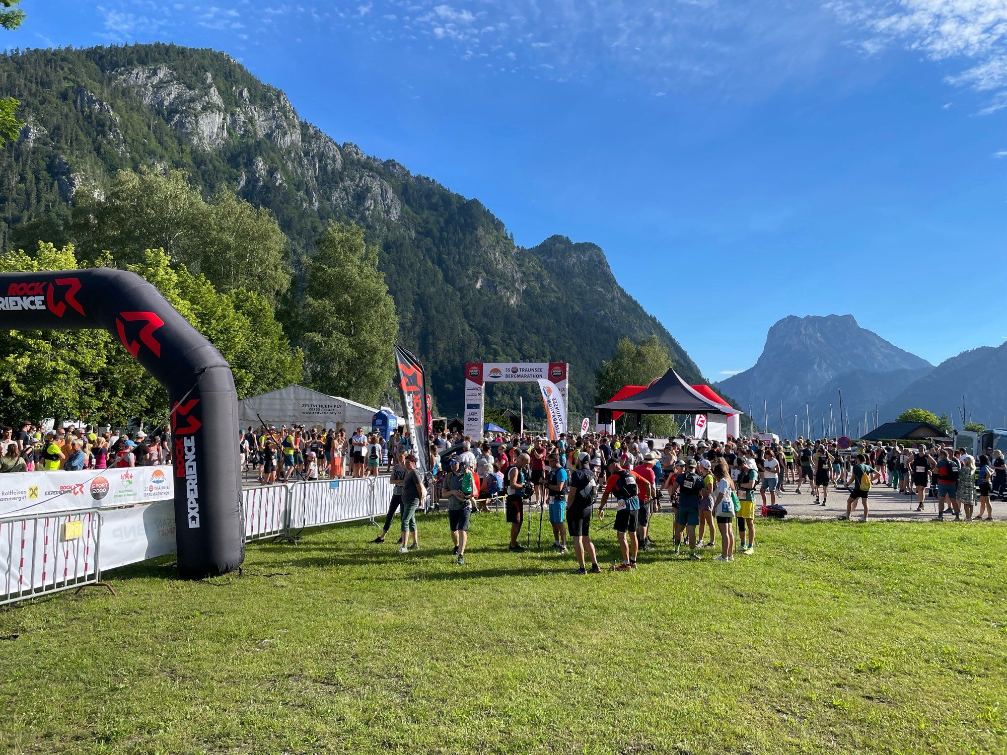 Startbereich Traunsee Bergmarathon in Ebensee