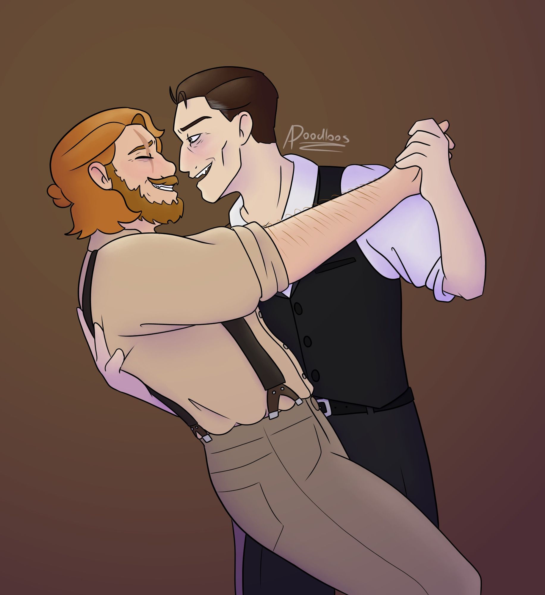 Boucher and Felix dancing together (aka Felix feeling happy for the first time in 3 years)