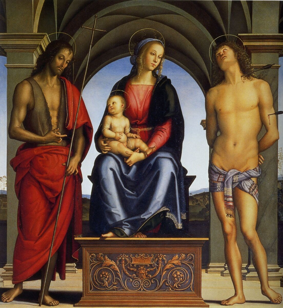 Madonna and Child with St. John the Baptist and St. Sebastian