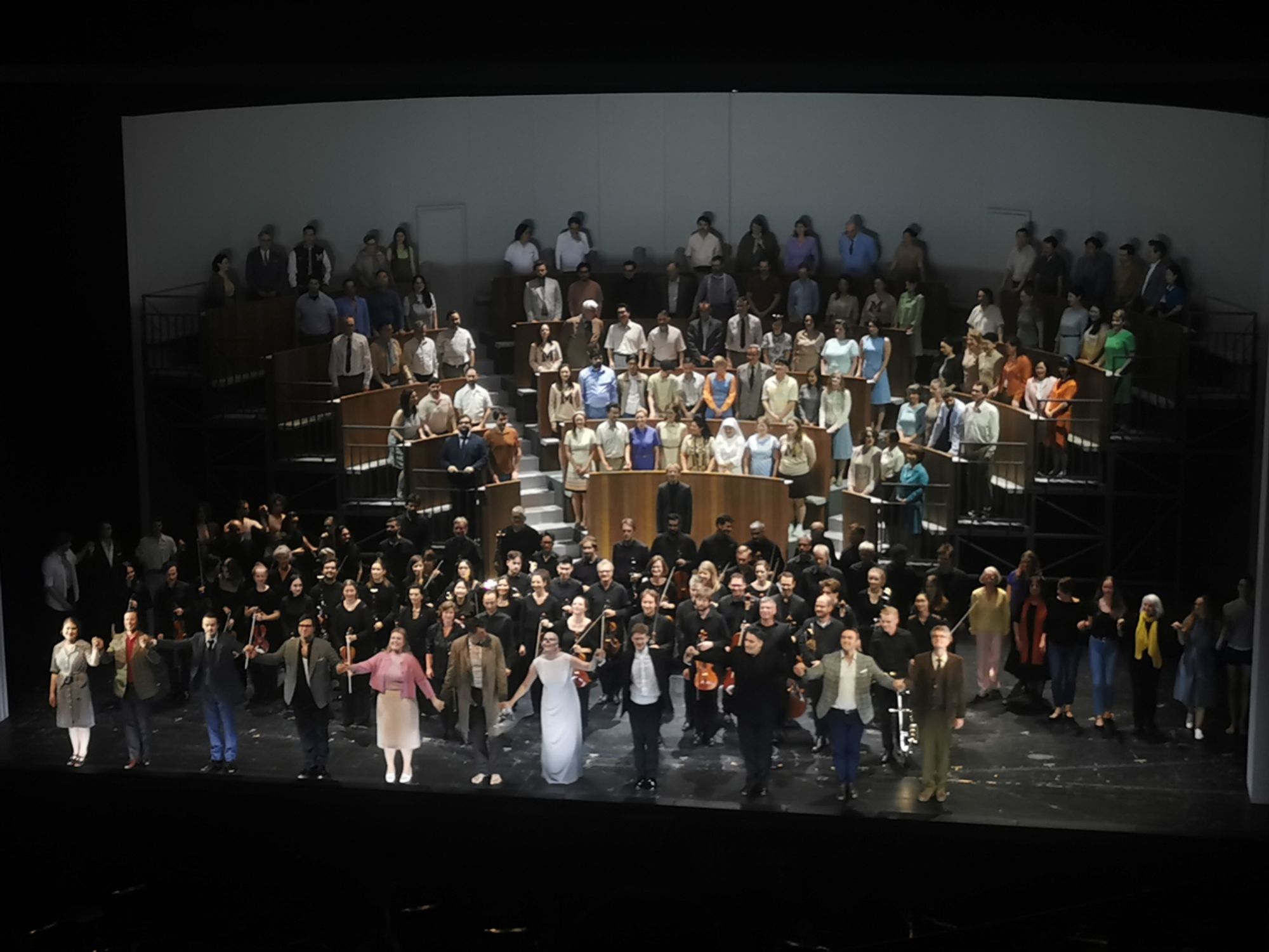 Schlussapplaus für Tannhäuser an der Oper Frankfurt, 2. Juni 2024.