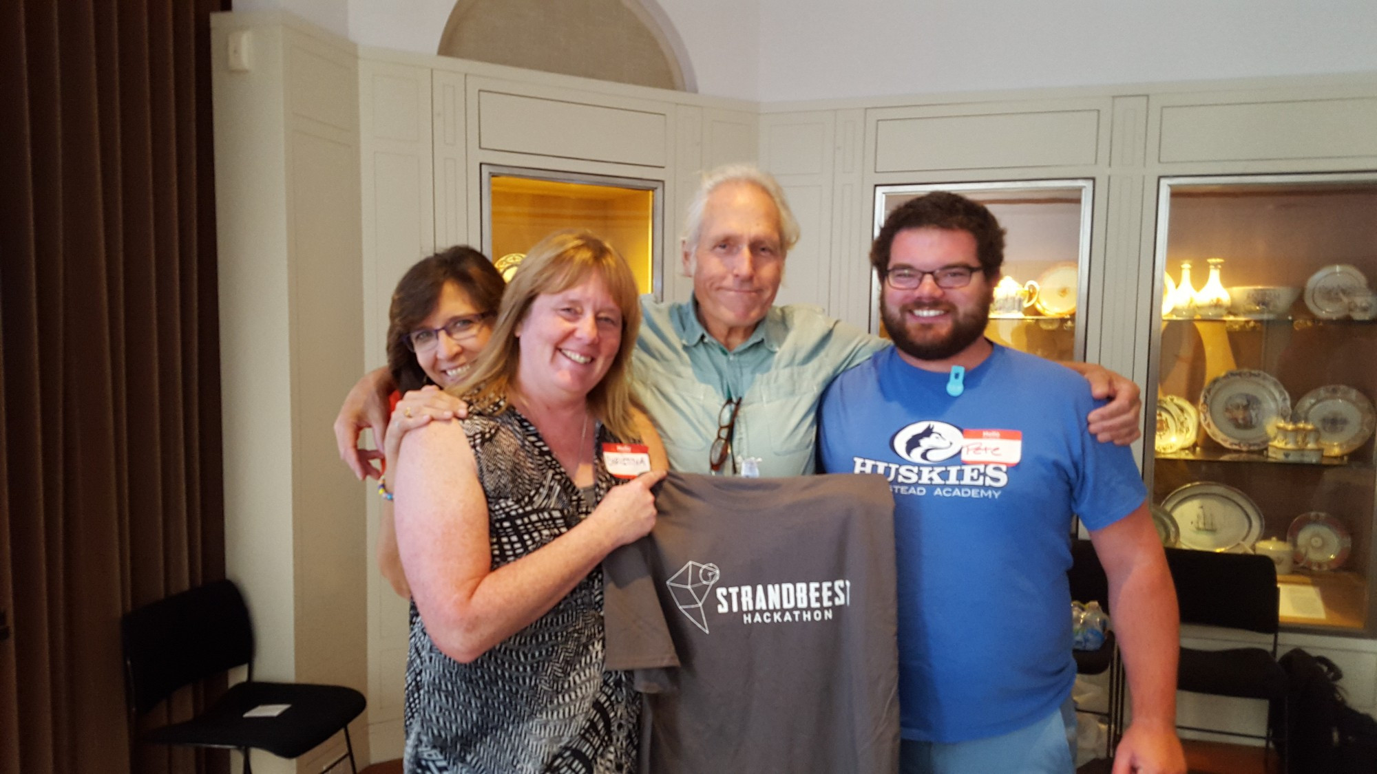 Picture of us with Theo Jansen (Strandbeest creator) in 2015