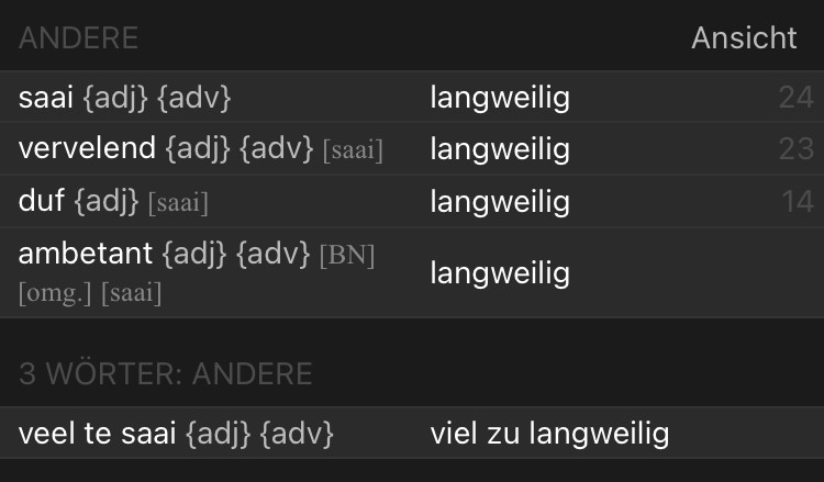 TIL the dutch for boring is "saai"