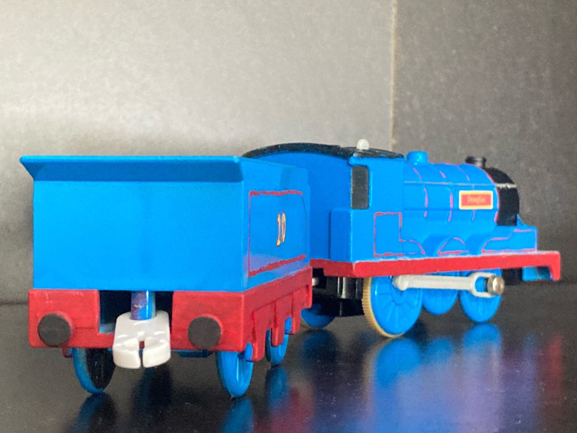 Rear shot of Douglas, his tender is at the front of the photo and is numbered 10