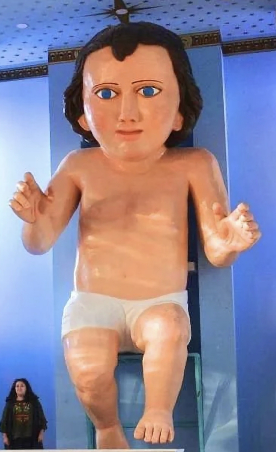 Closeup of the Kevin Dunn Baby Jesus