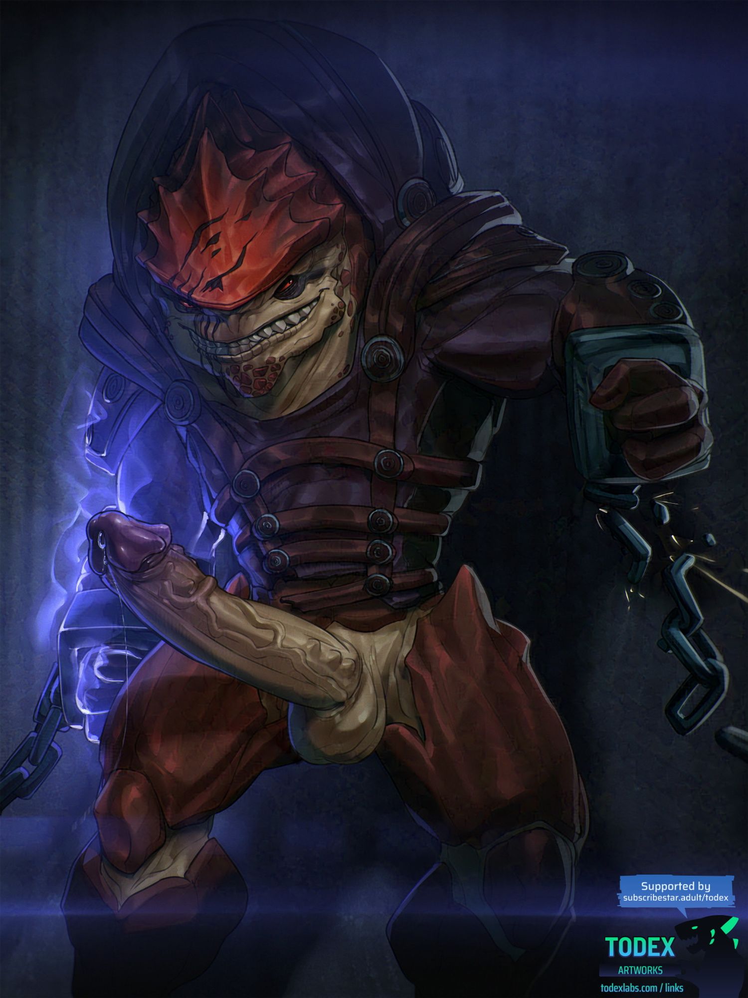 male solo krogan wrex mass_effect nsfw by Todex