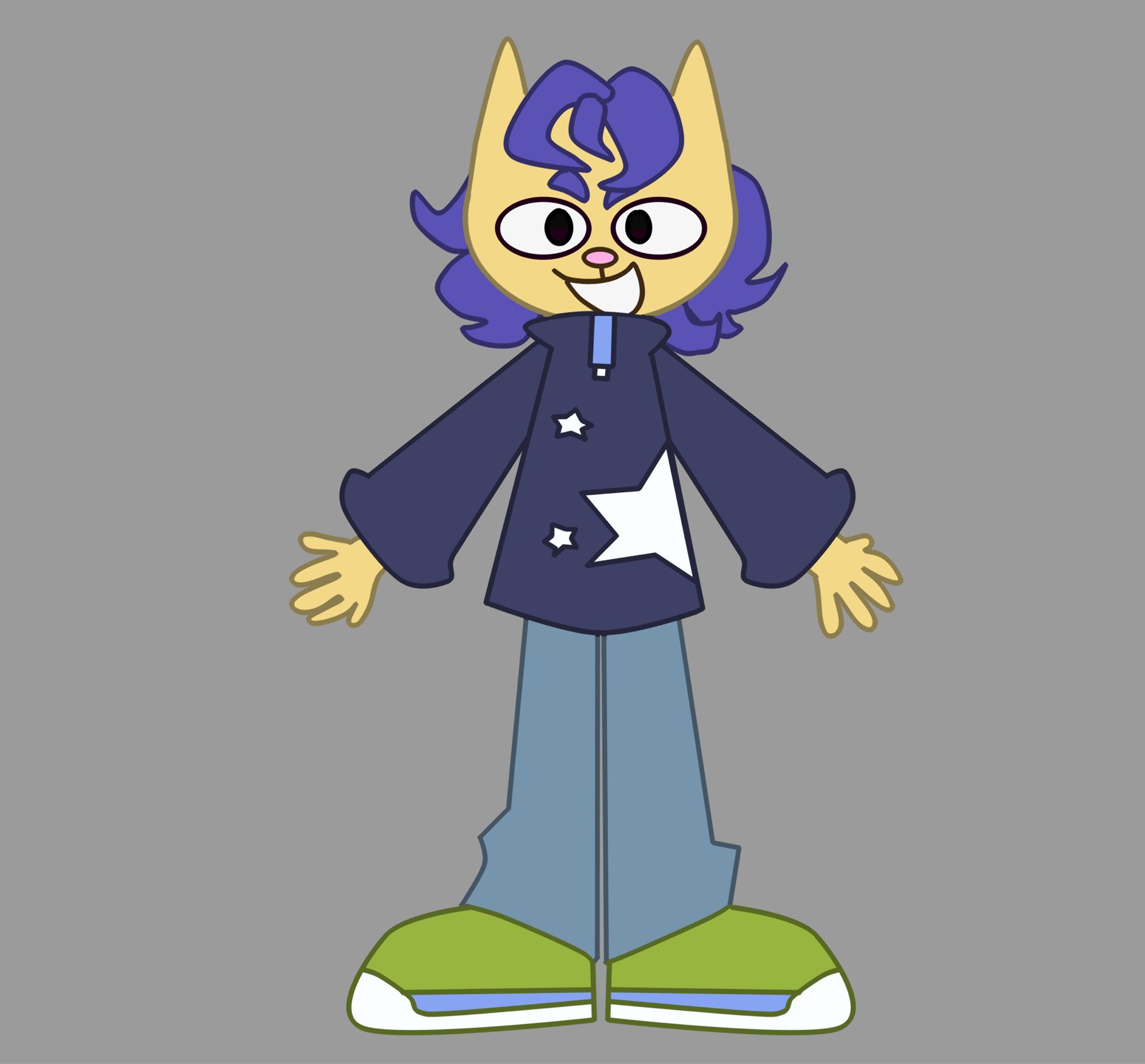 My oc Fern in the parappa style