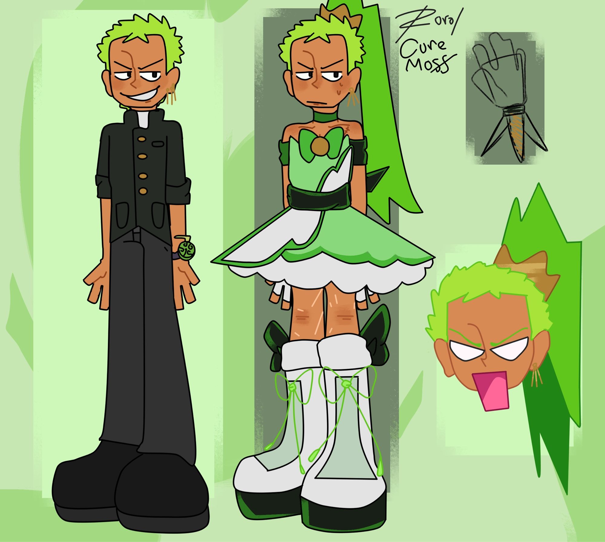 Zoro’s civilian & magical girl form