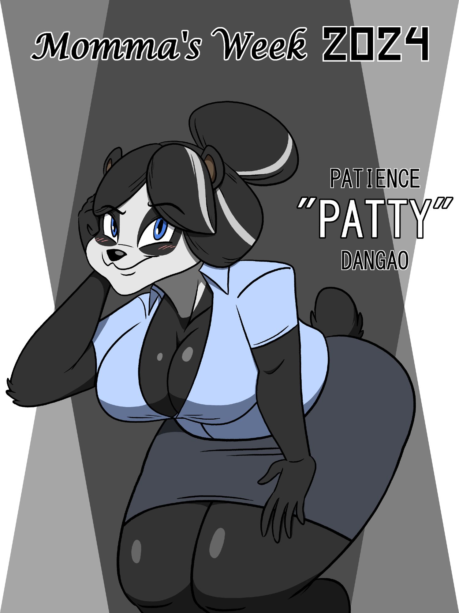 Fan art of Marauder6272's panda lady, Patience "Patty" Dangao, mother of Minka Dangao.