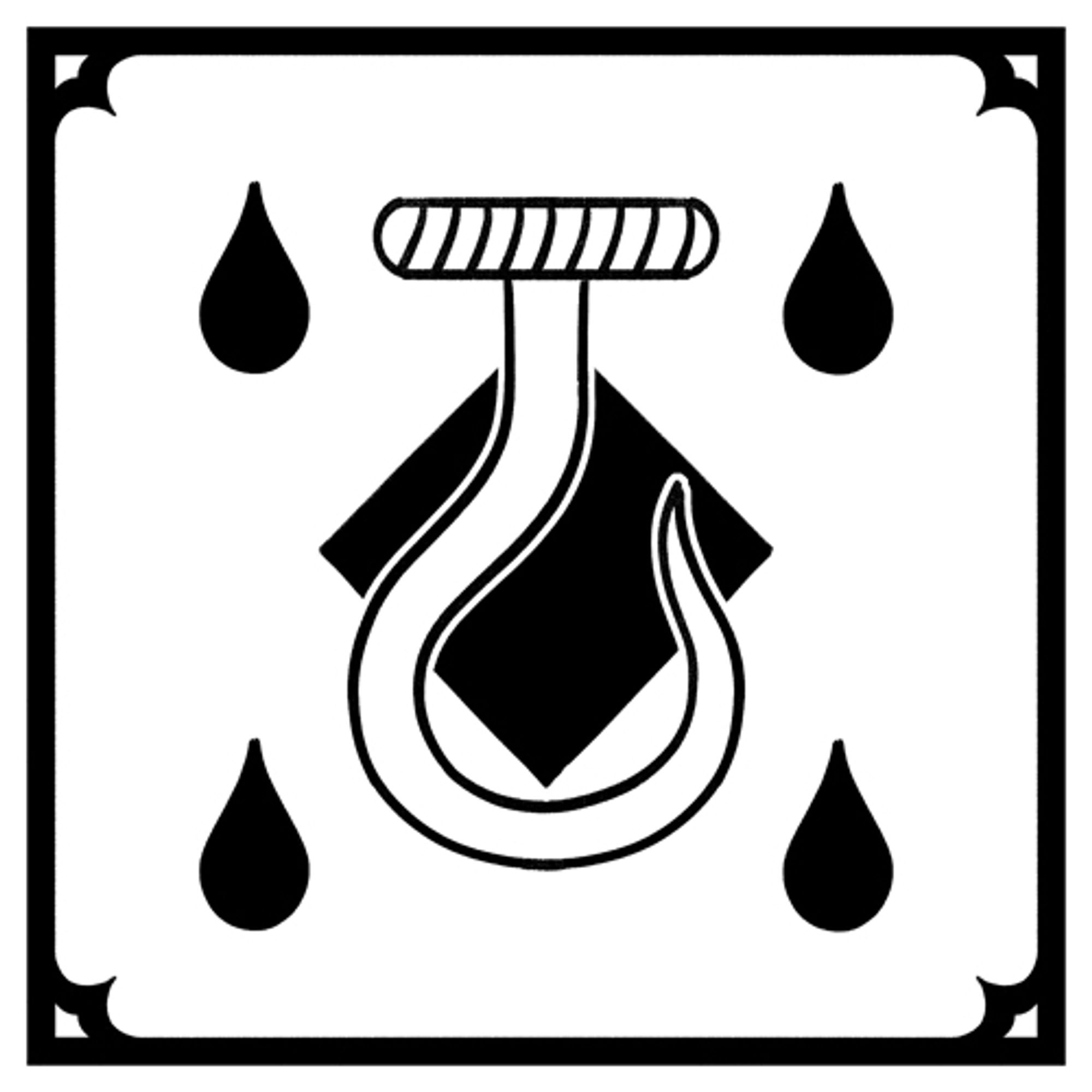 The icon for Company of the Hook, a faction of monster-hunters equivalent to the players' own outfit, but secretly working a very different agenda.