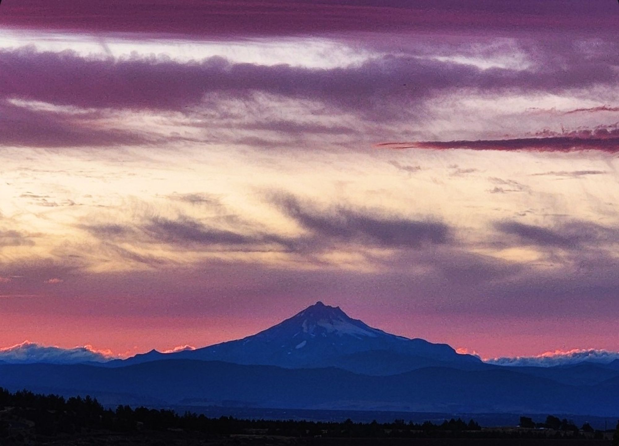 Mount Jefferson at sunset.