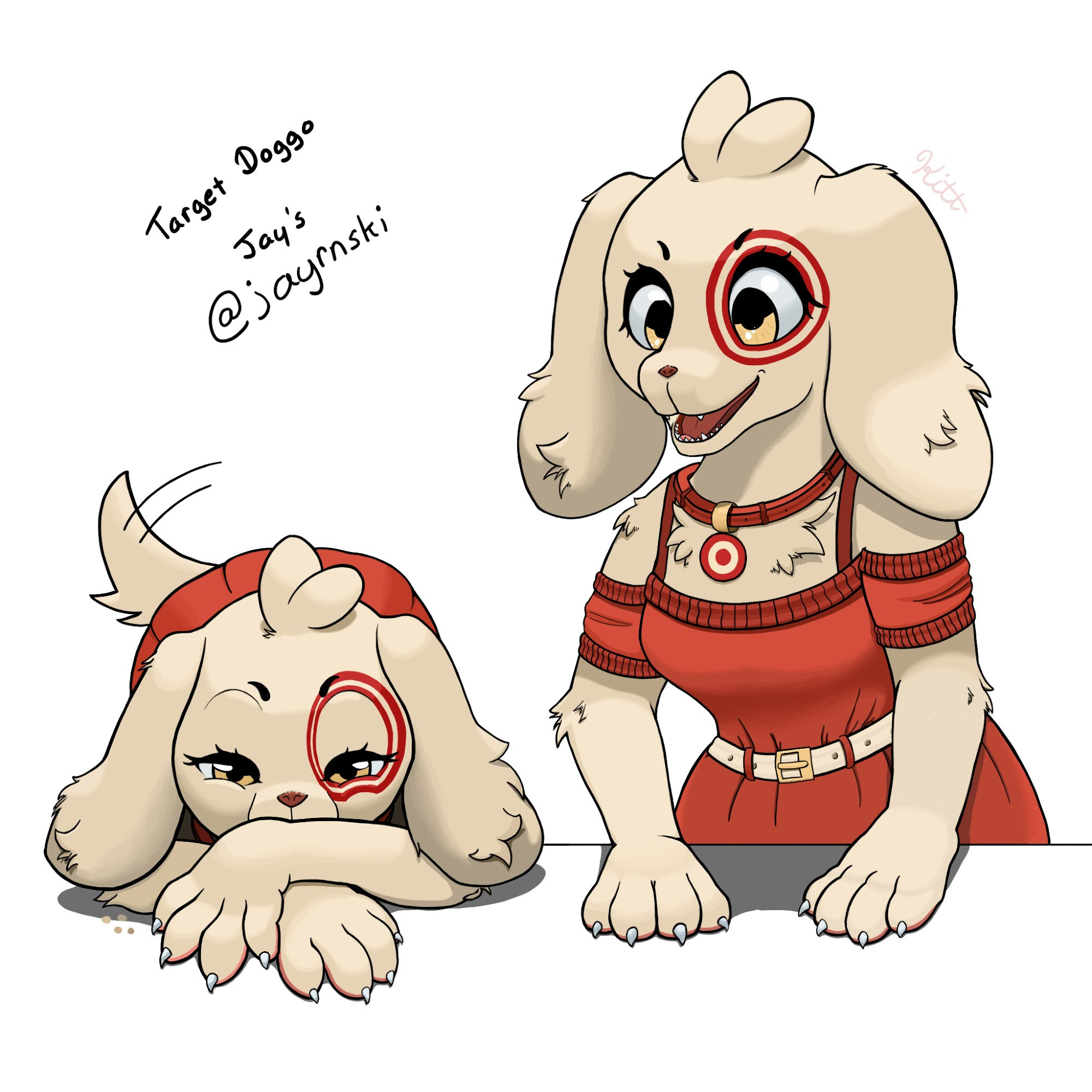 Draw in Your Style Request by Jayrnski over on Twitter with his Target Doggo