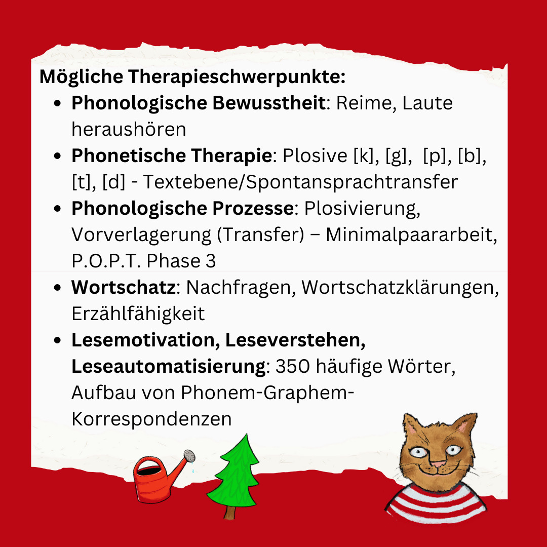 Mögliche Therapieschwerpunkte