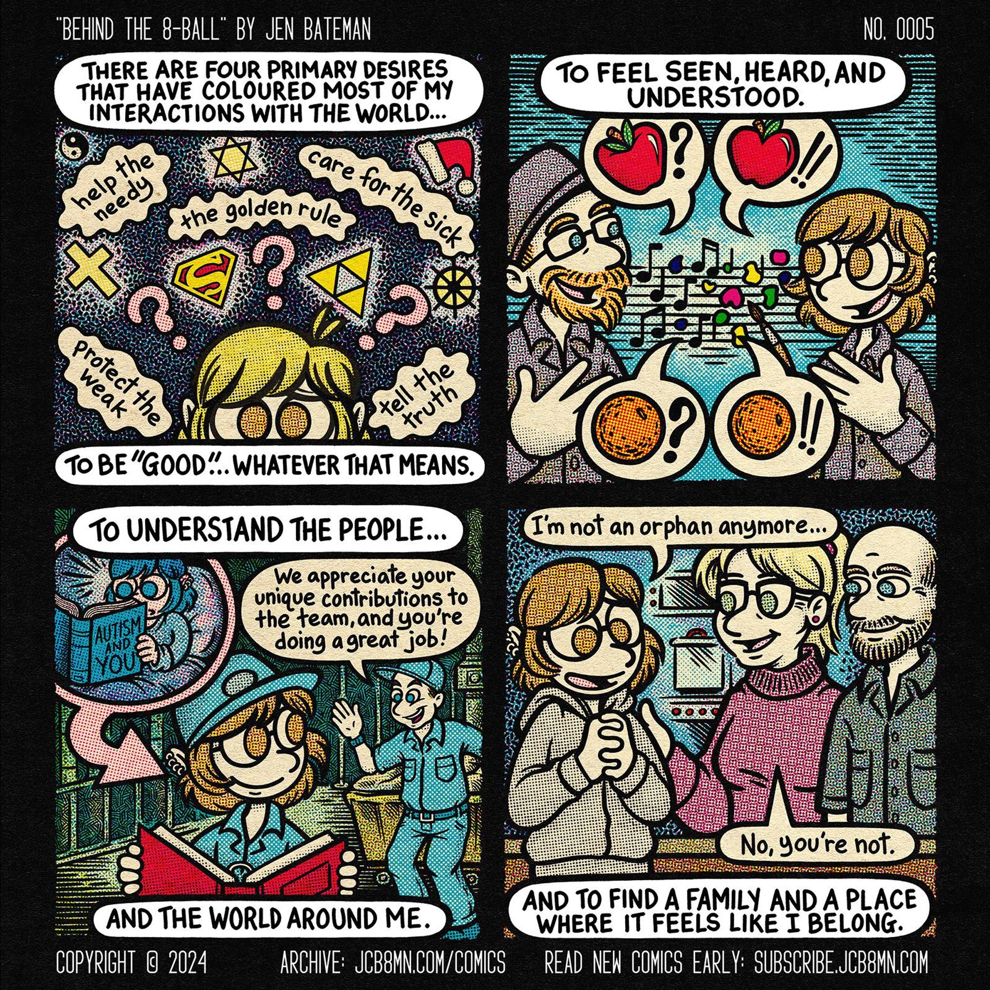 Behind the 8-Ball No. 0005: To Be Good by Jen Bateman (Comic Page)