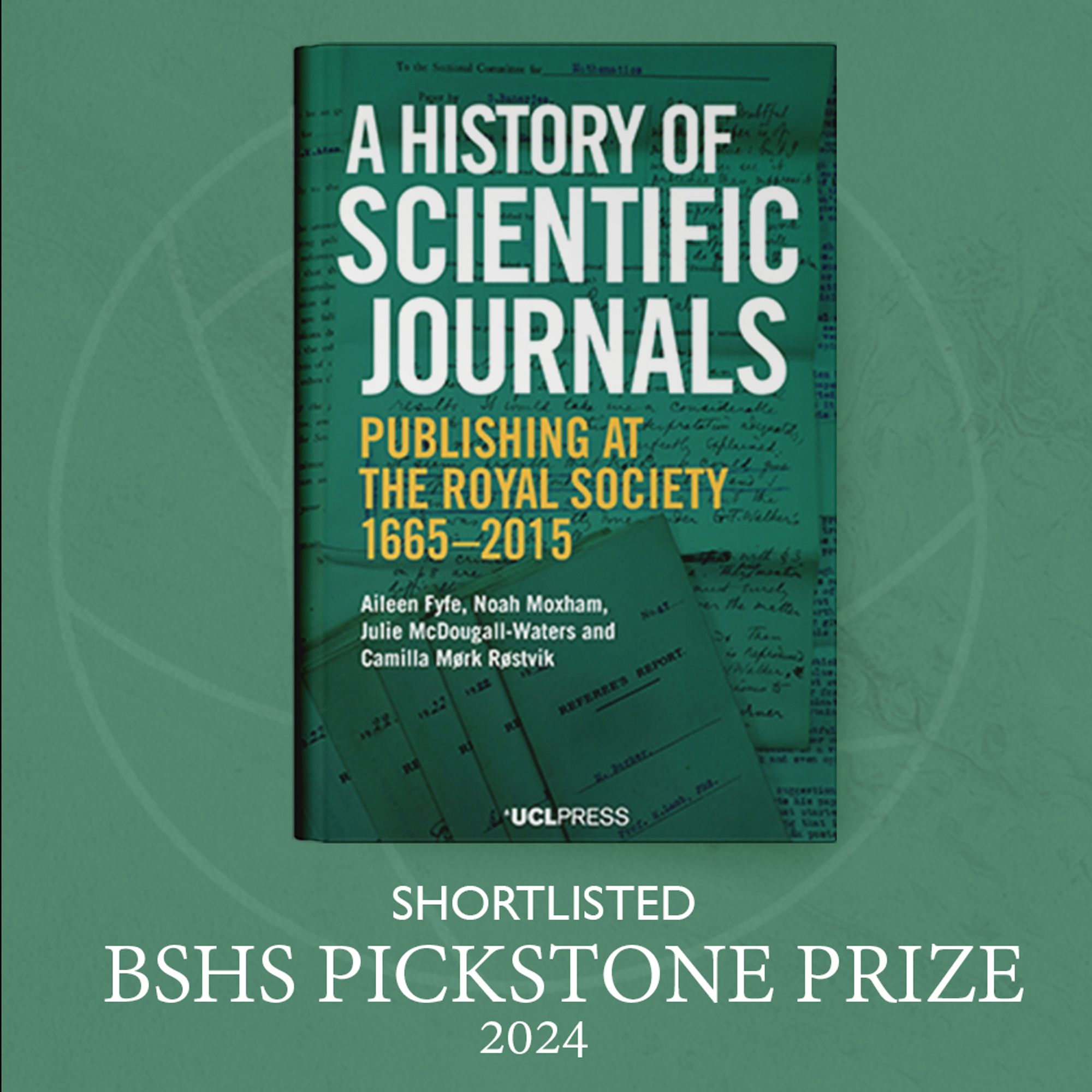 Cover of "A History of Scientific Journals"