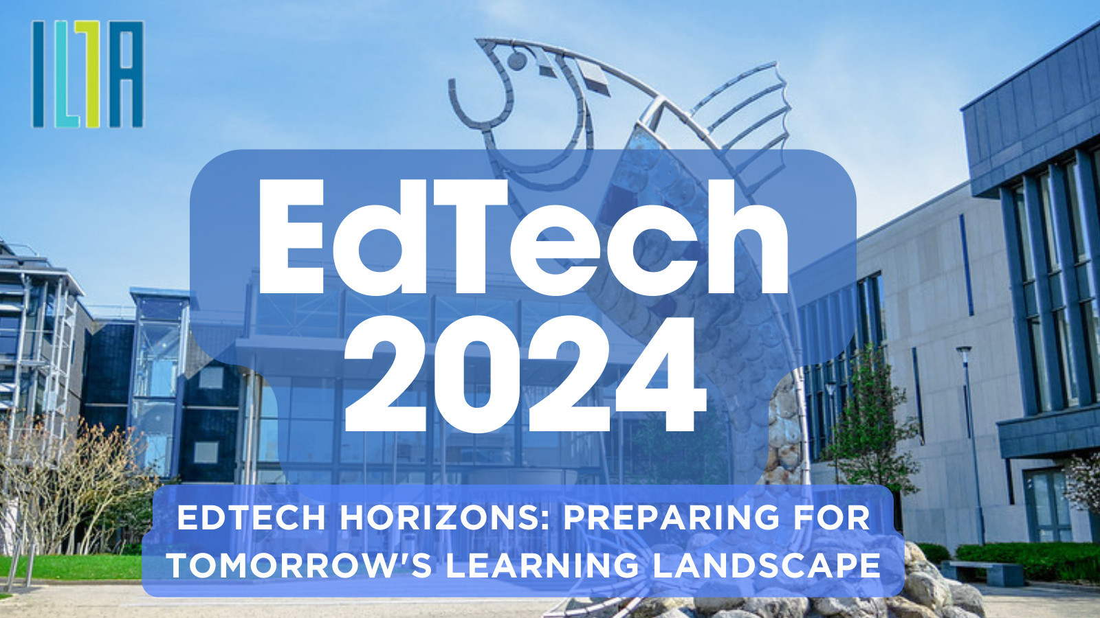 A logo of the EdTech 2024 conference in Sligo, Ireland, with the conference theme: Edtech horizons: Preparing for tomorrow's learning landscape tag line.