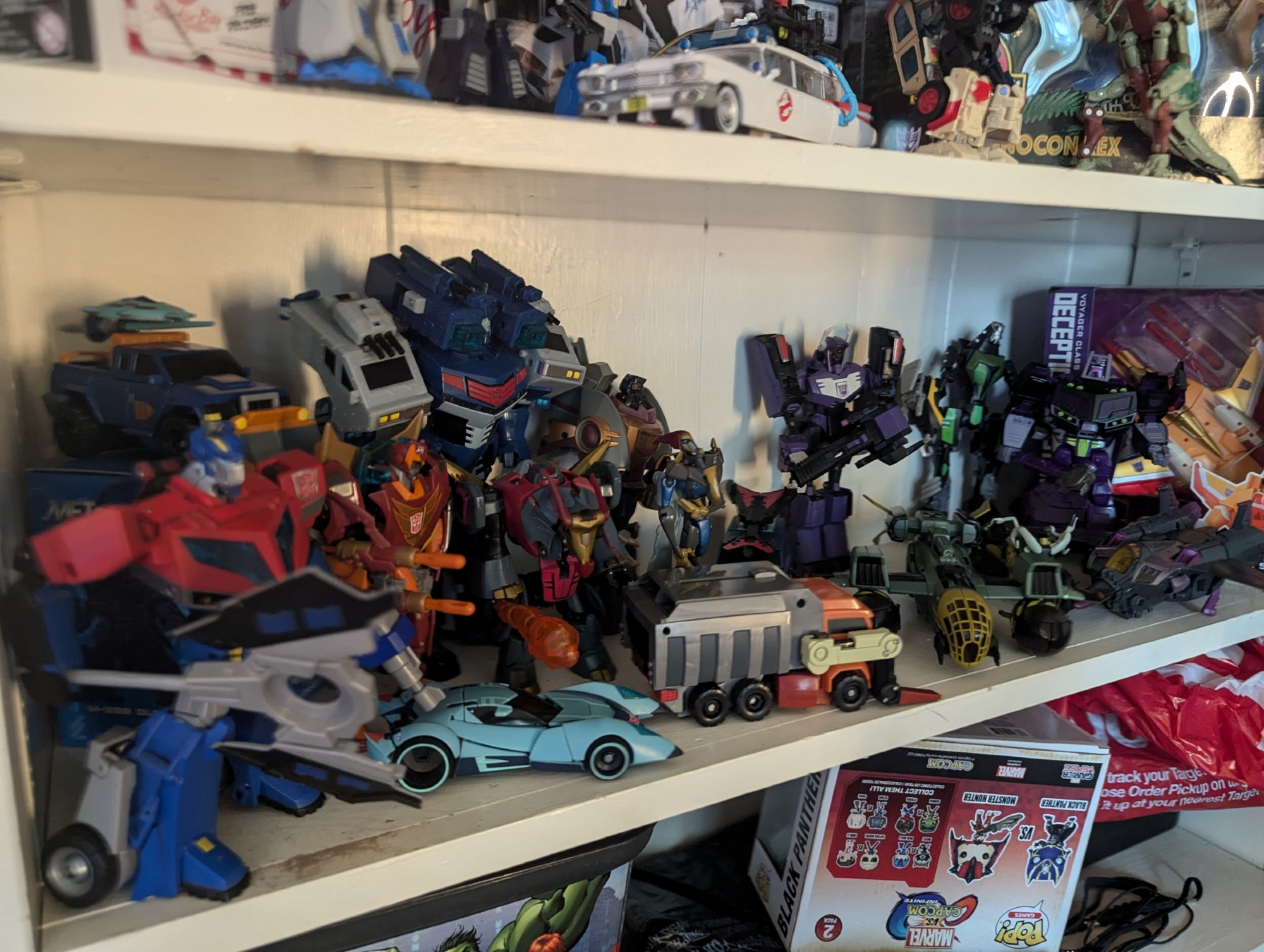 Shelf of TF: Animated transformers