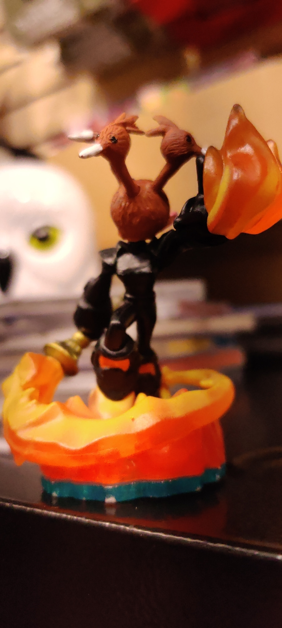 A Skylanders that lost it's head, so in it's place is a bootleg Dodrio from Pokemon