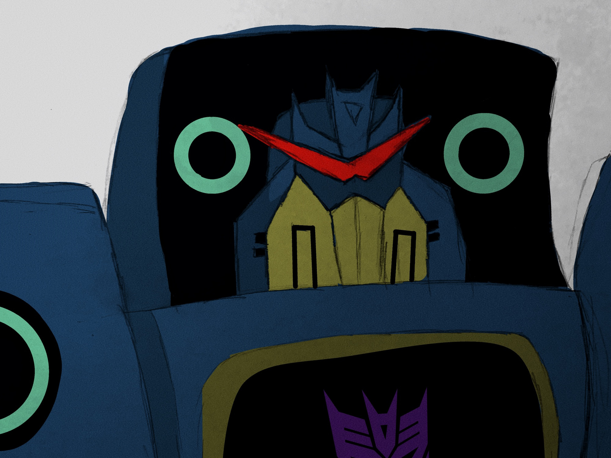 Sketched version of Transformers Animated Soundwave